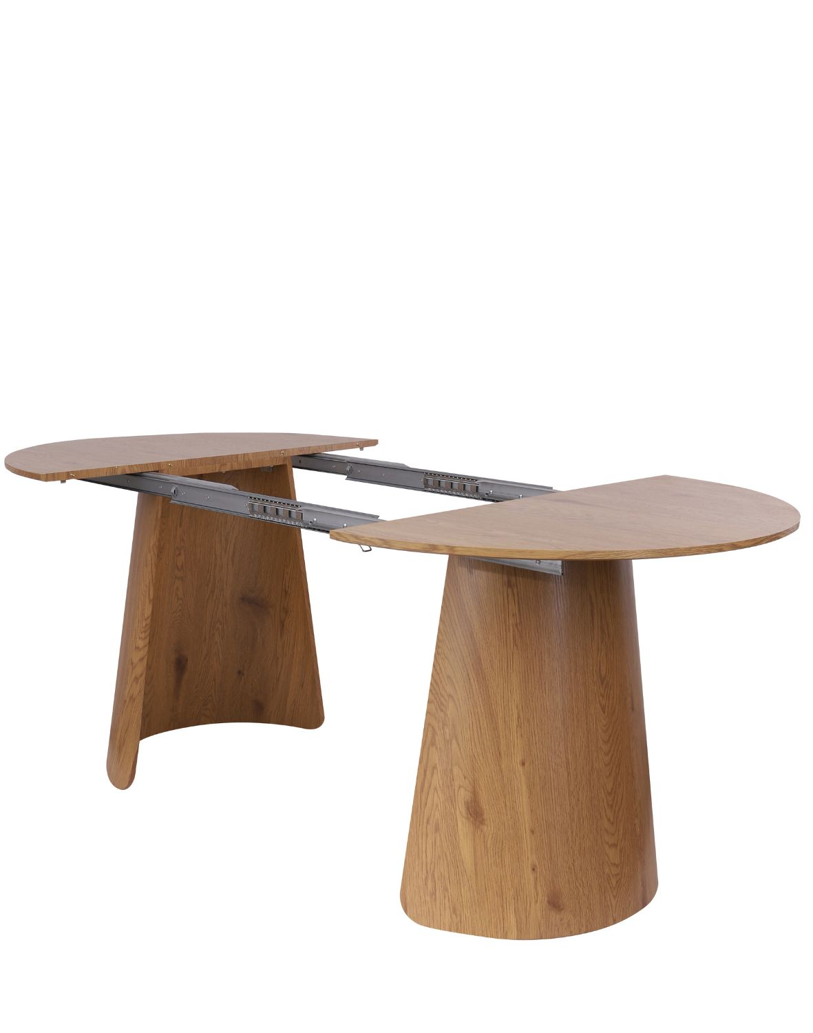 stół okrągły rozkładany enzo m plus, 100-180 cm, dziki dąb