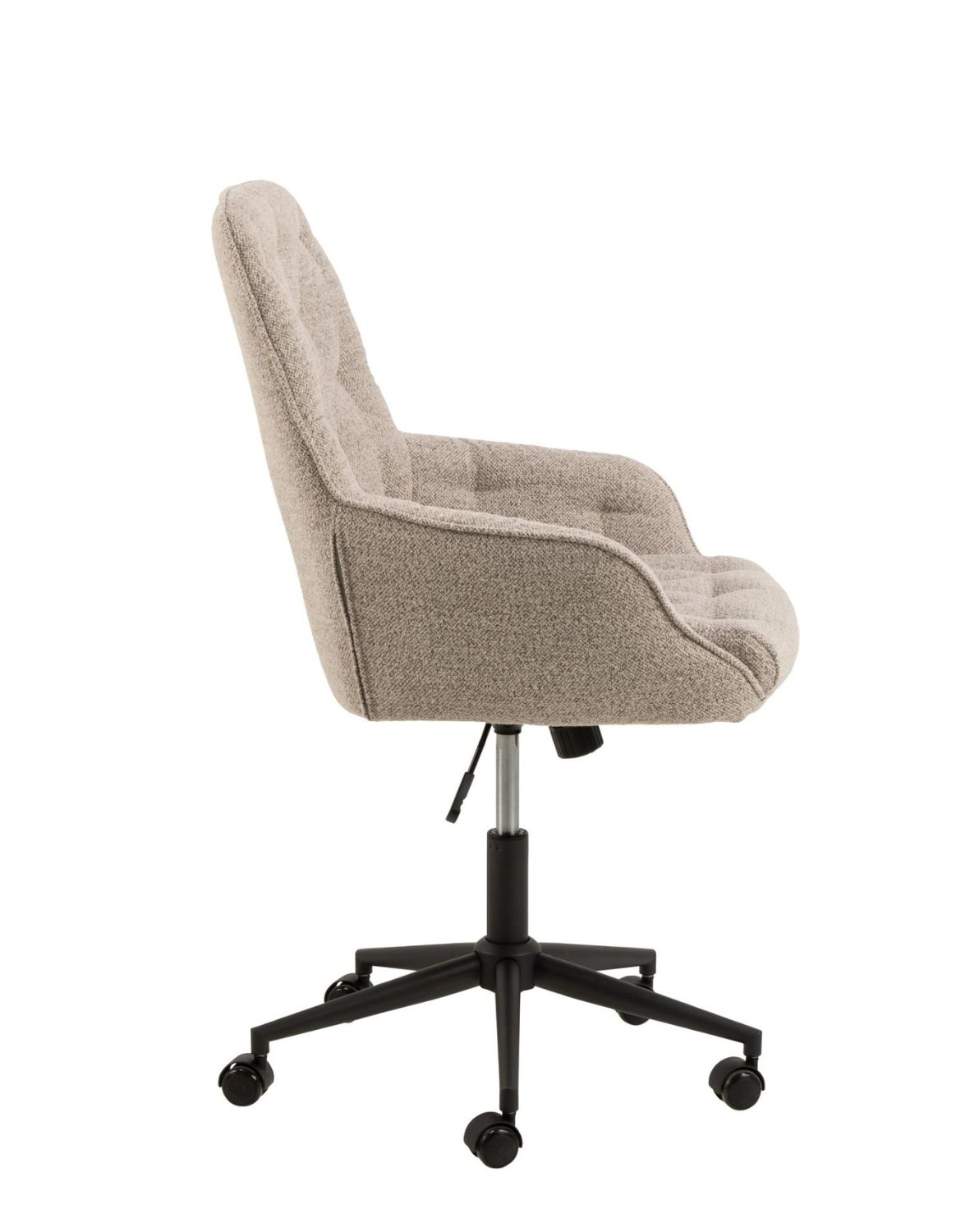 krzesło biurowe erik, beżowe, regulowane, z pikowaniem (09072)