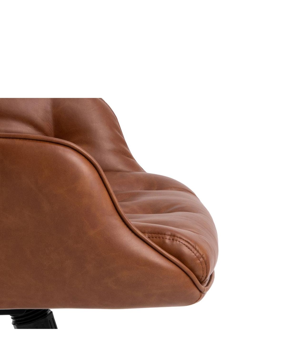 krzesło biurowe erik, ekoskóra, regulowane, z pikowaniem (09073)