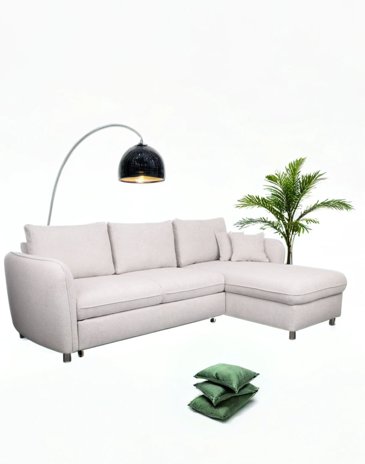 narożnik boucle evola z funkcją spania