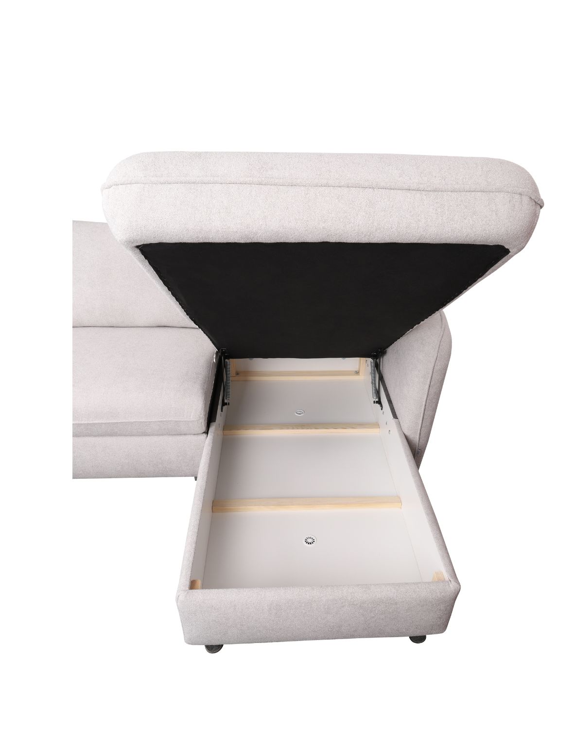 narożnik boucle evola z funkcją spania