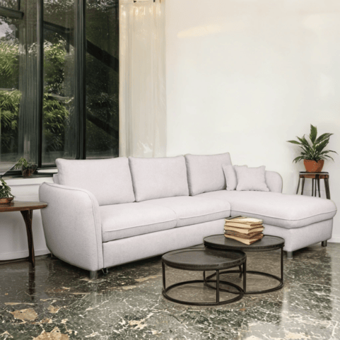 narożnik boucle evola z funkcją spania