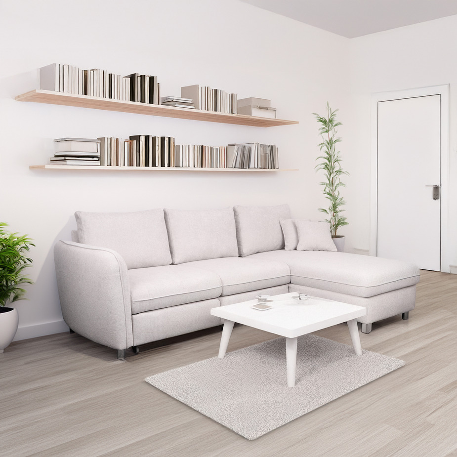 narożnik boucle evola z funkcją spania