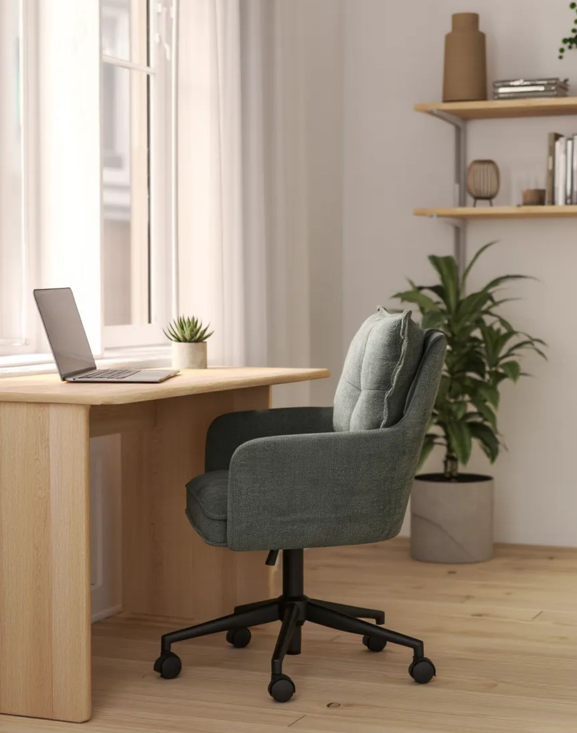 krzesło biurowe ferro, zielone, regulowane, obrotowe