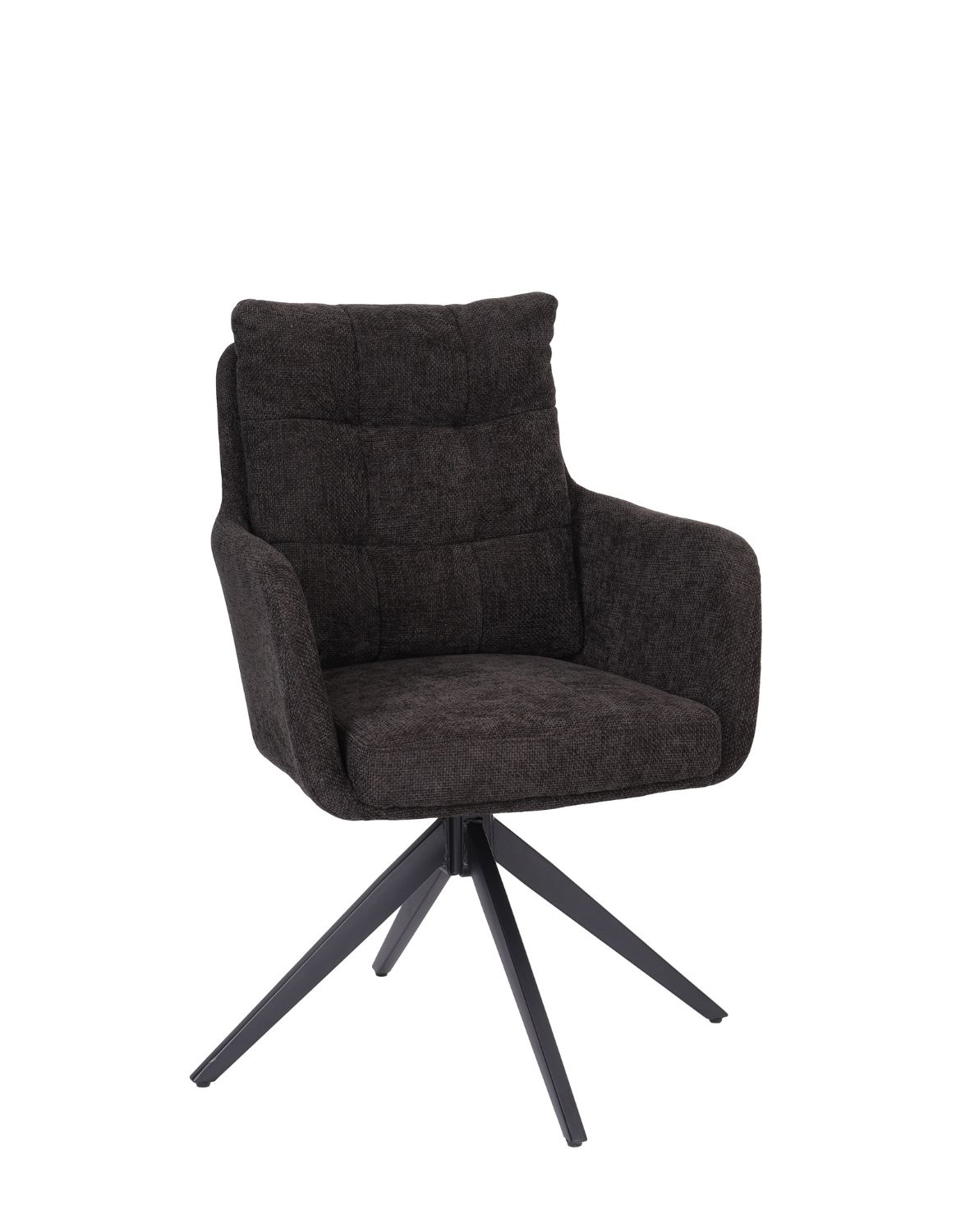 krzesło obrotowe z podłokietnikami fioro, czarne