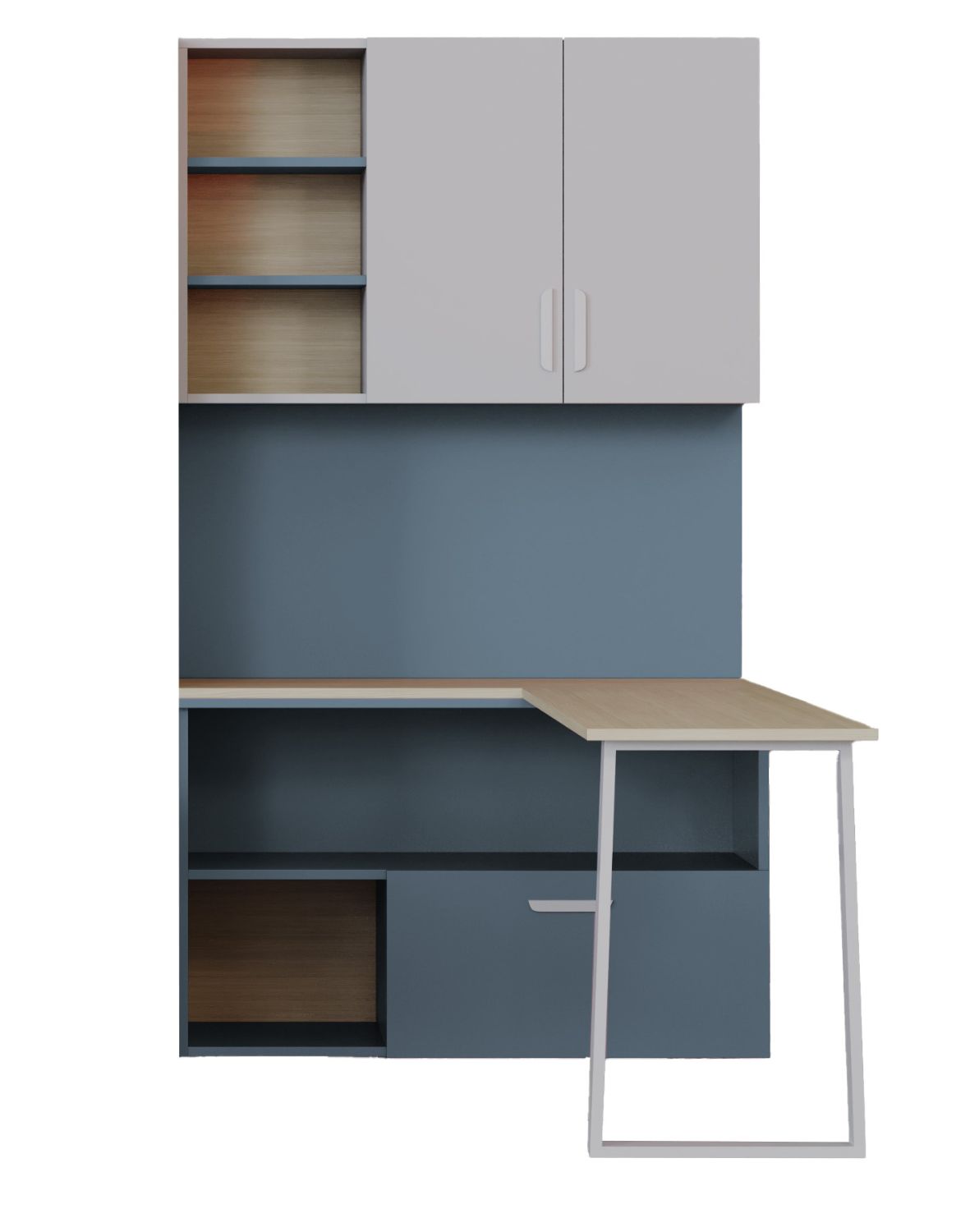 komoda lumi kaszmir i niebieski mglisty