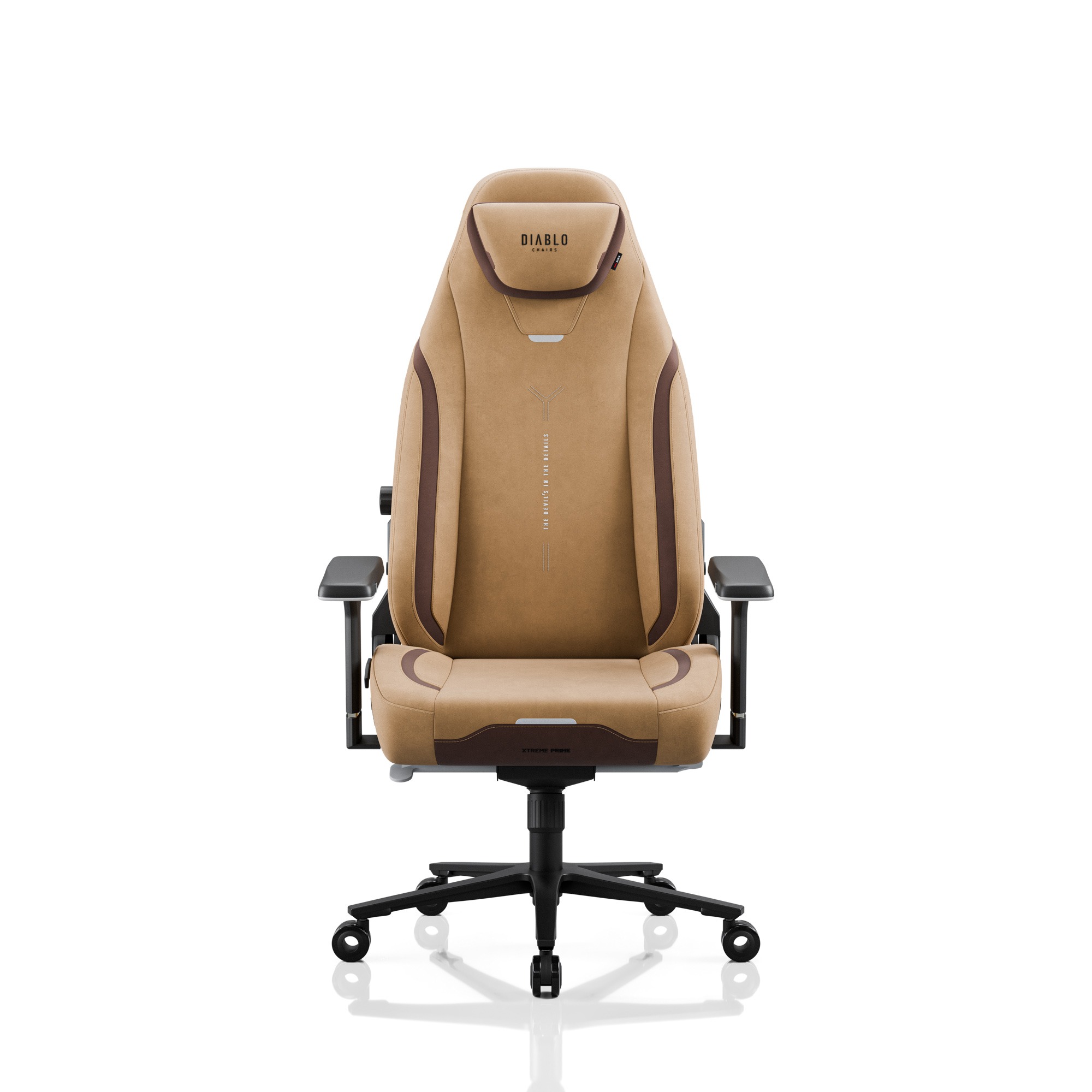 Fotel gamingowy materiałowy brązowy, Normal: Diablo X.Eye Prime Camel Brown 2