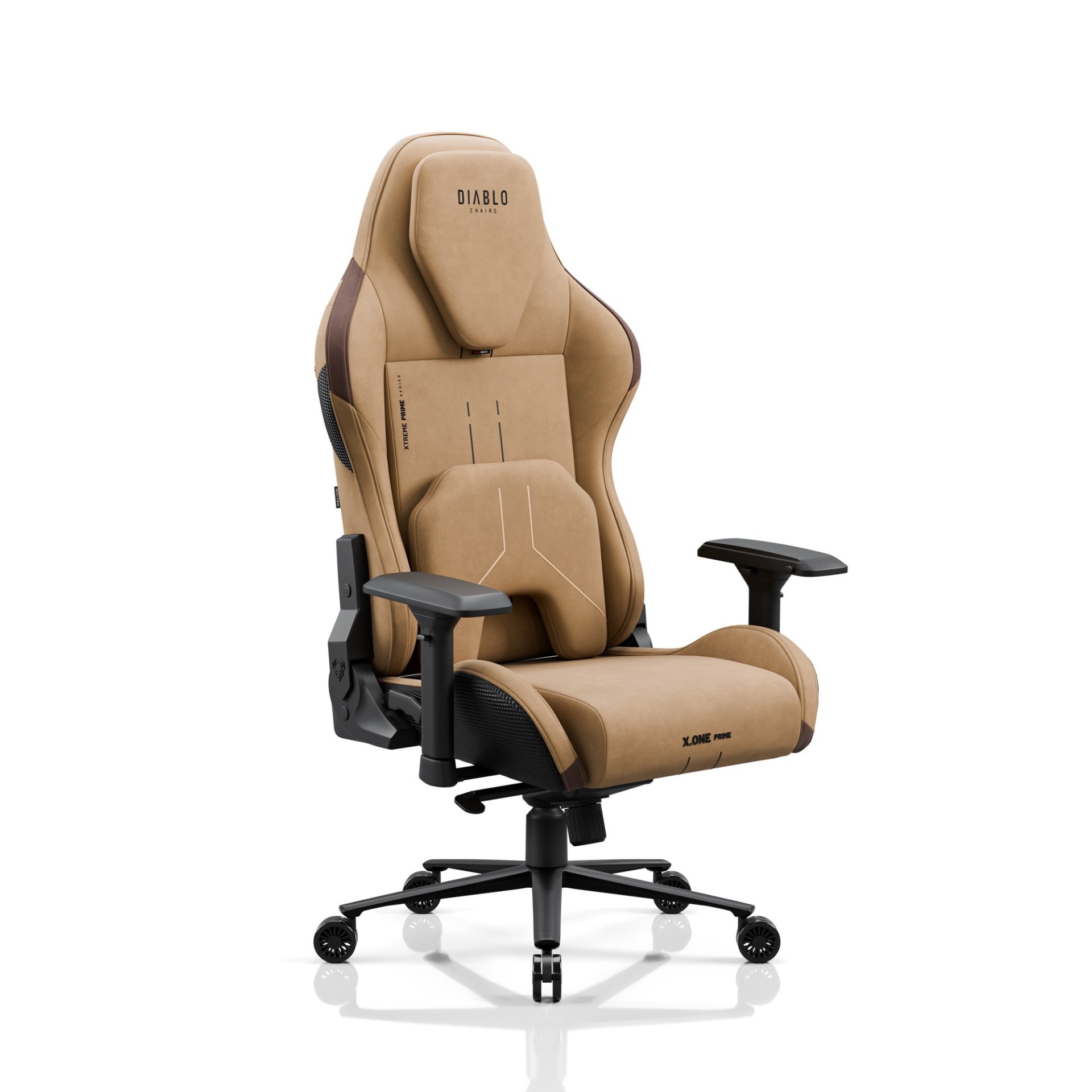 Fotel gamingowy materiałowy brązowy, Normal Size: Diablo X.One Prime Camel Brown 1