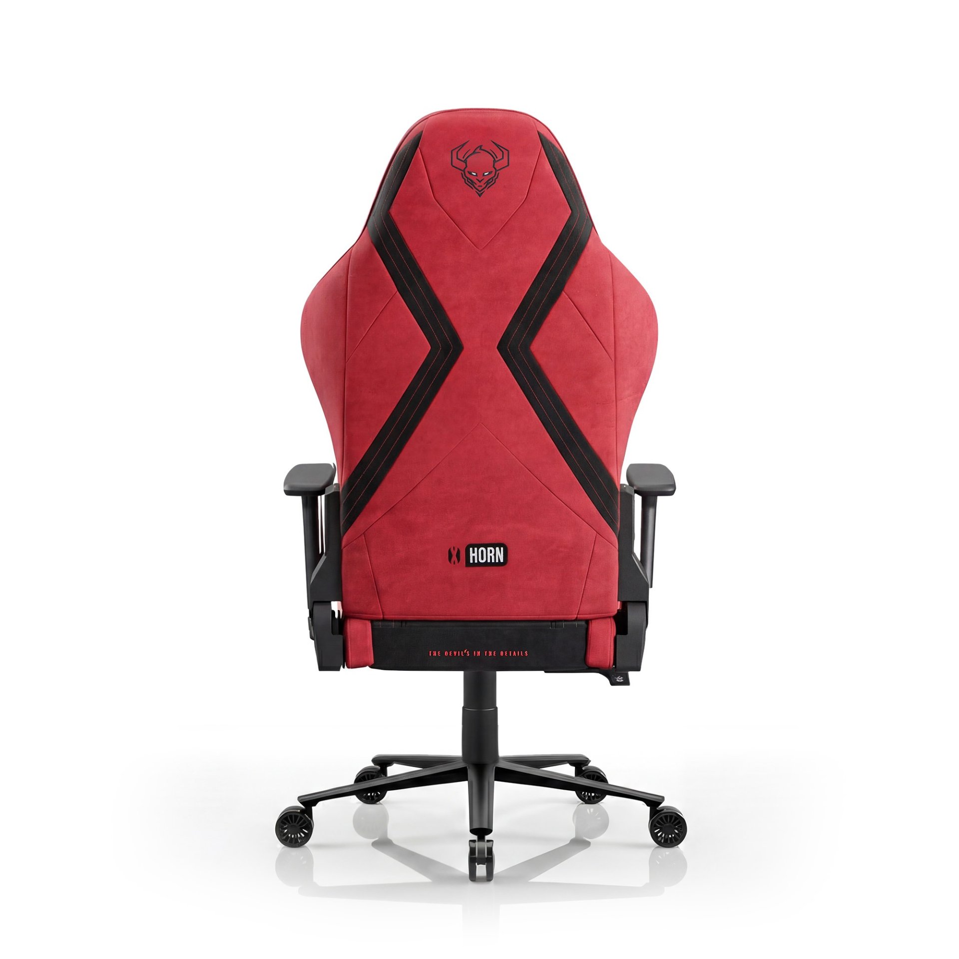 Fotel gamingowy materiałowy Normal Size, czarno-czerwony: Diablo X-Horn 2.0 Bloody Mary 13