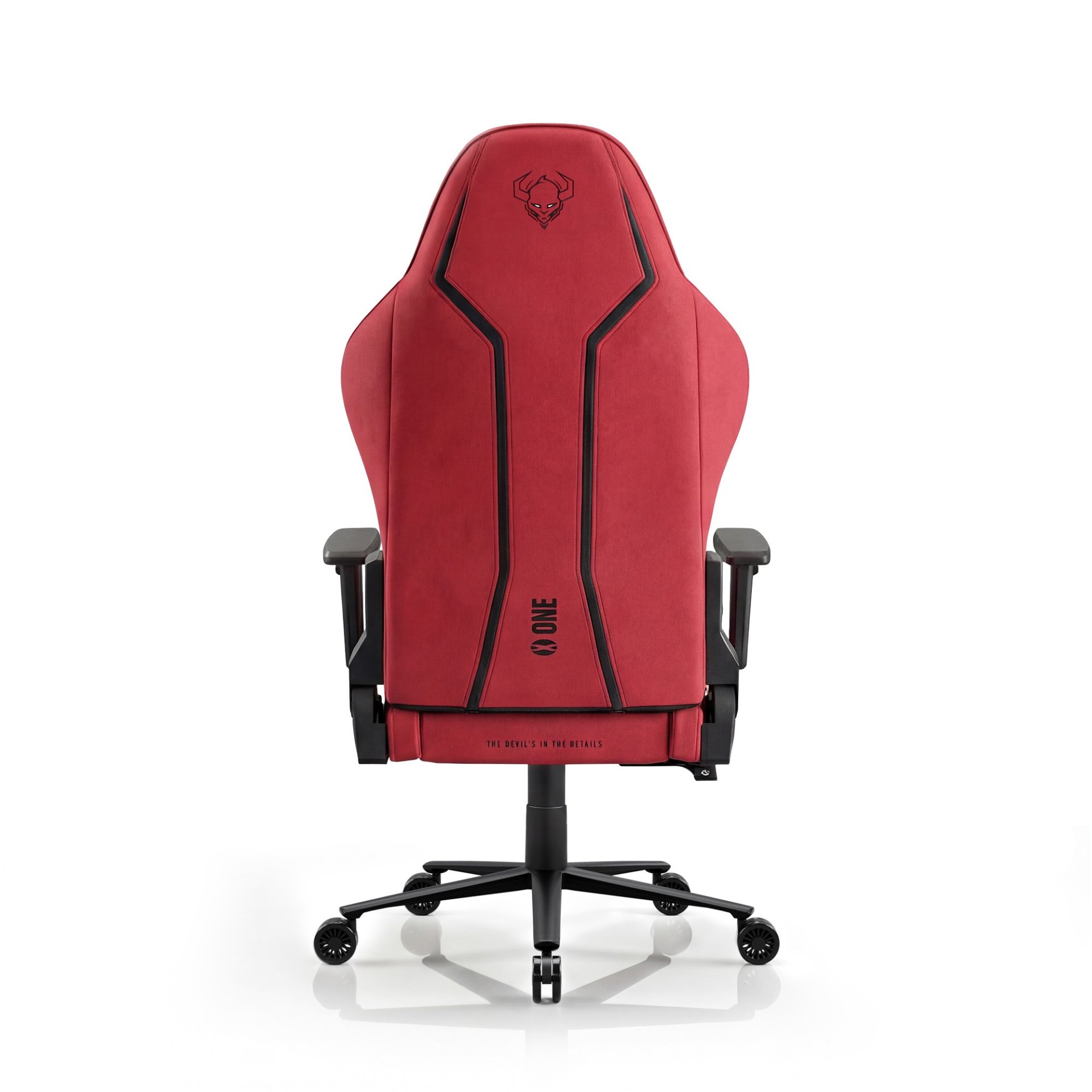 Fotel gamingowy materiałowy Normal Size, czarno-czerwony: Diablo X-One 2.0 Bloody Mary 11