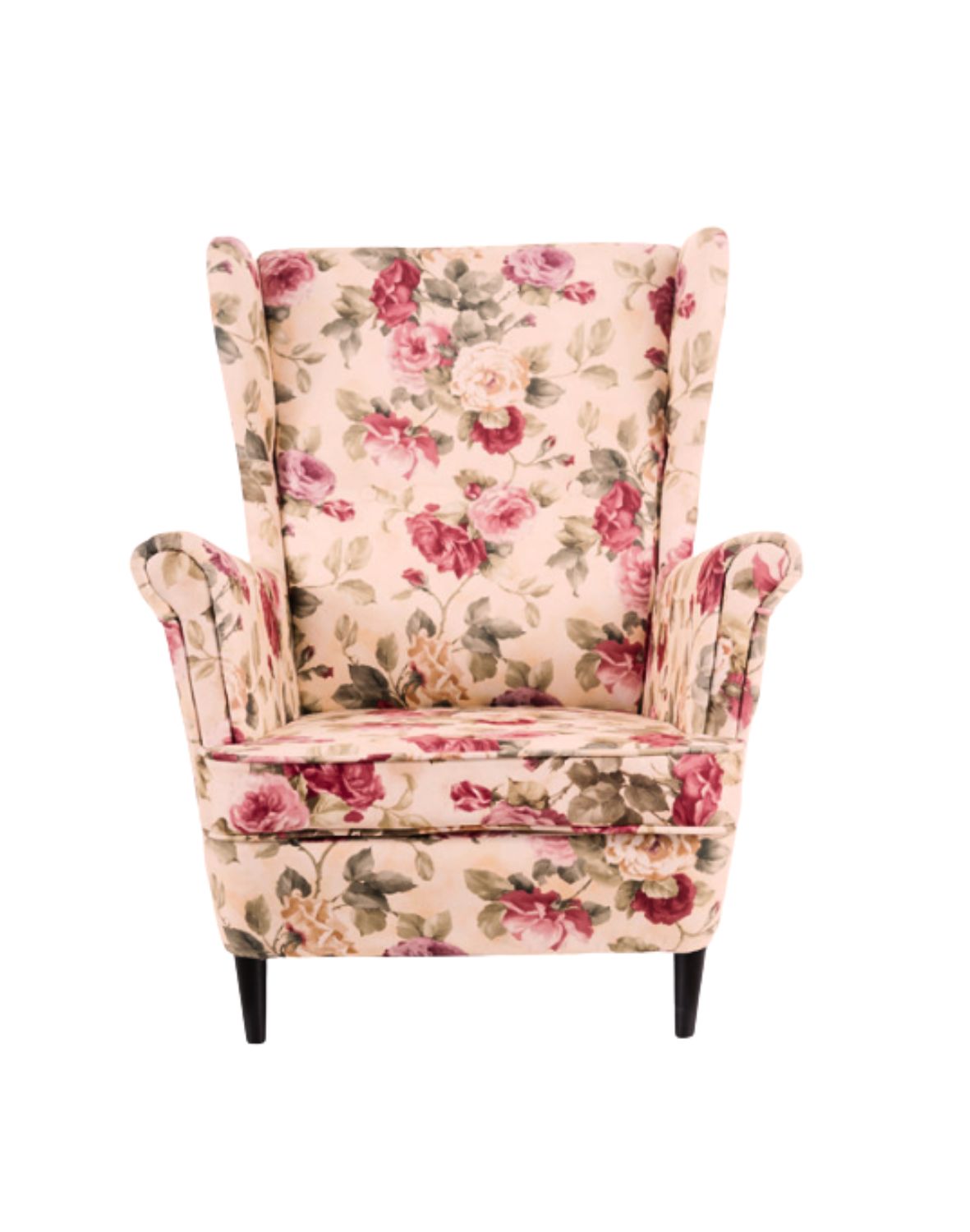 fotel lord coral kwiaty krem