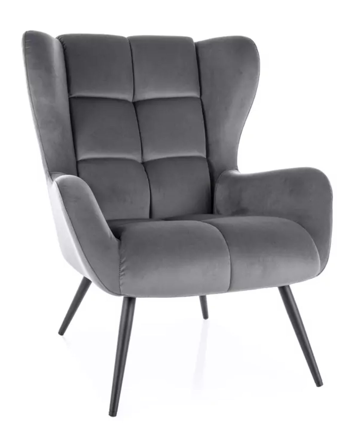 Fotel Louis Velvet Szary