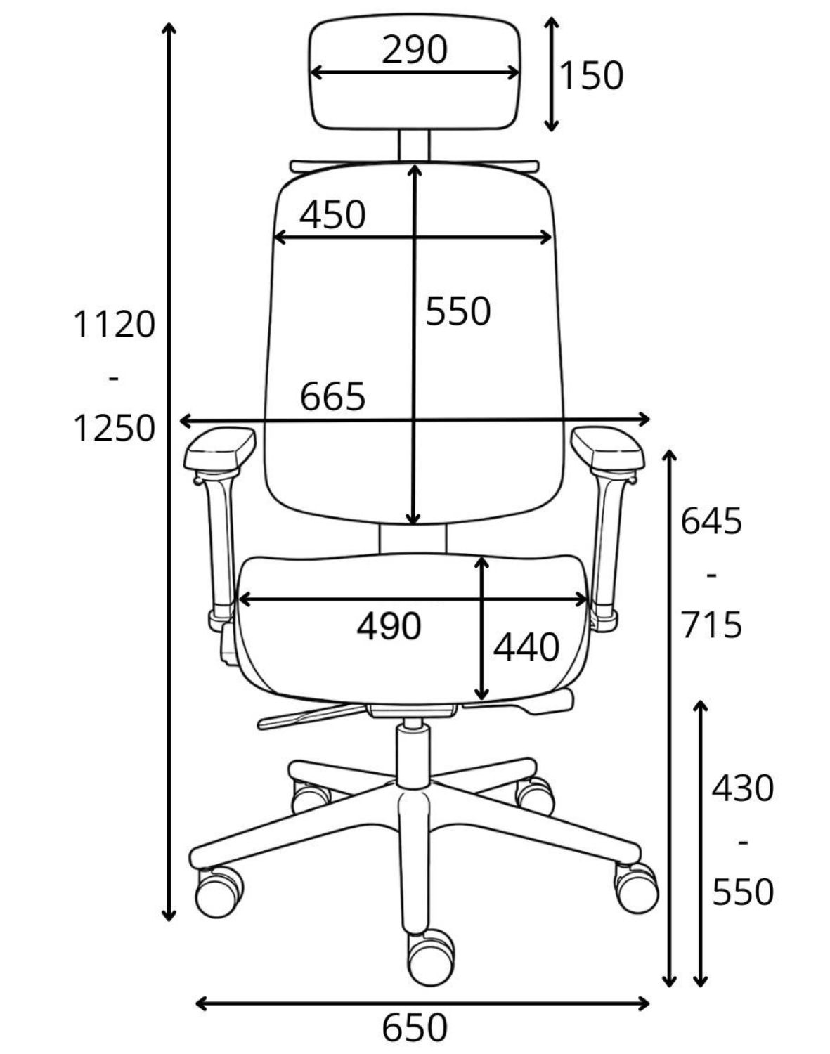 Ergonomiczny fotel biurowy Futura 6