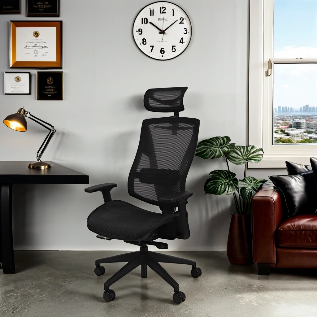 fotel biurowy futura mesh black grospol