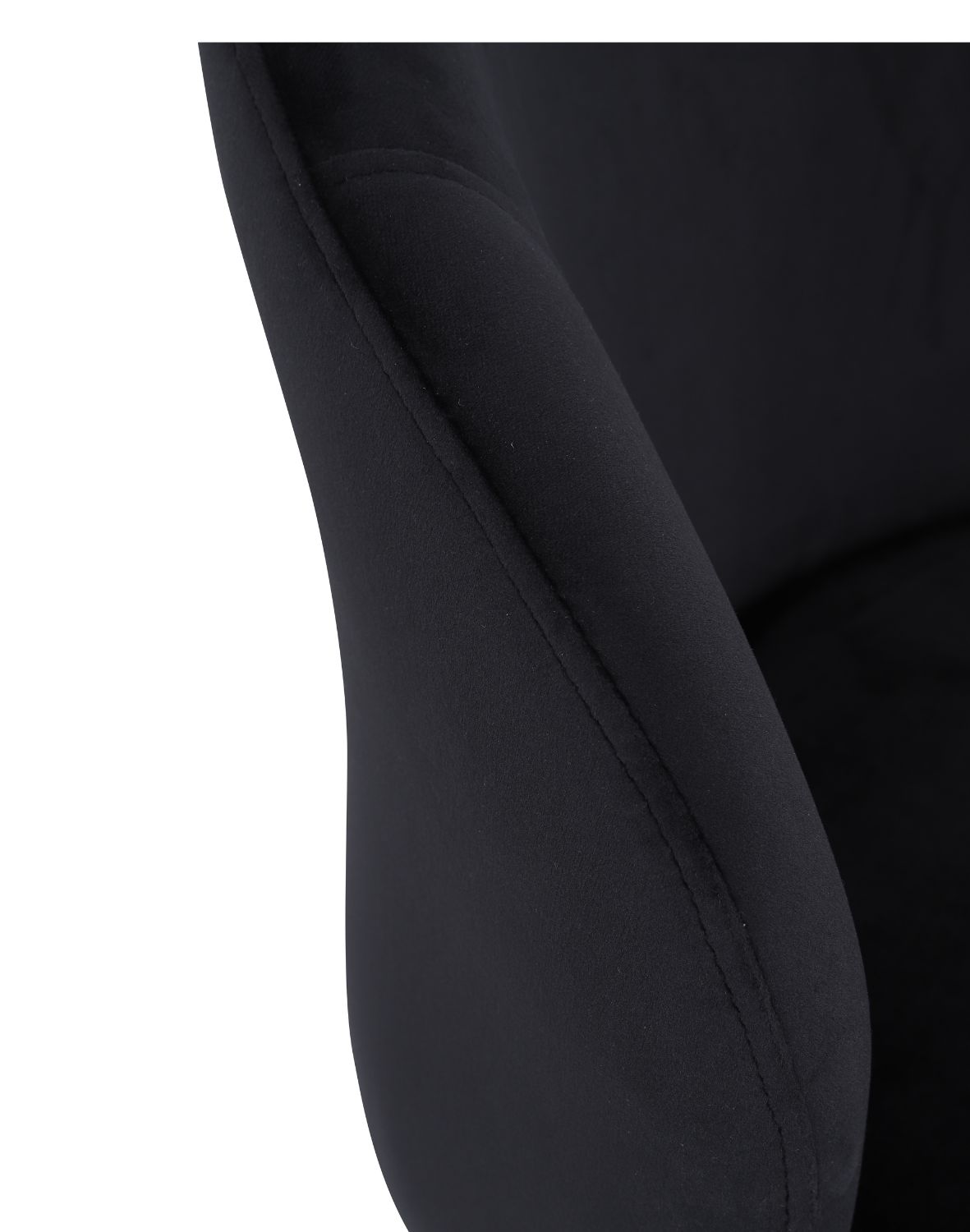 krzesło do jadalni ganta gold, czarny welwet