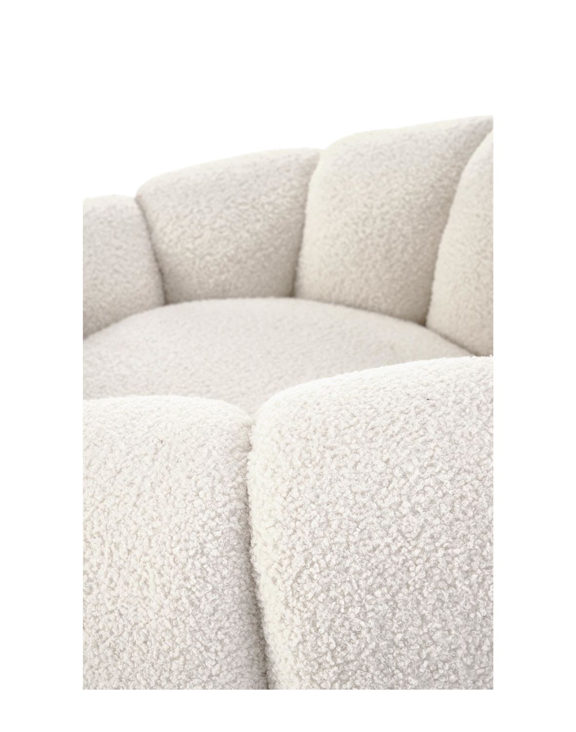 fotel wypoczynkowy gaspar 2, kremowy, boucle