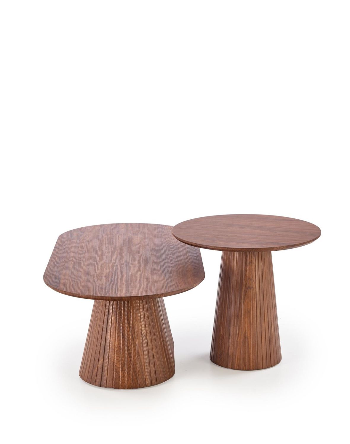 stoli kawowy okrągły orzechowy gisela