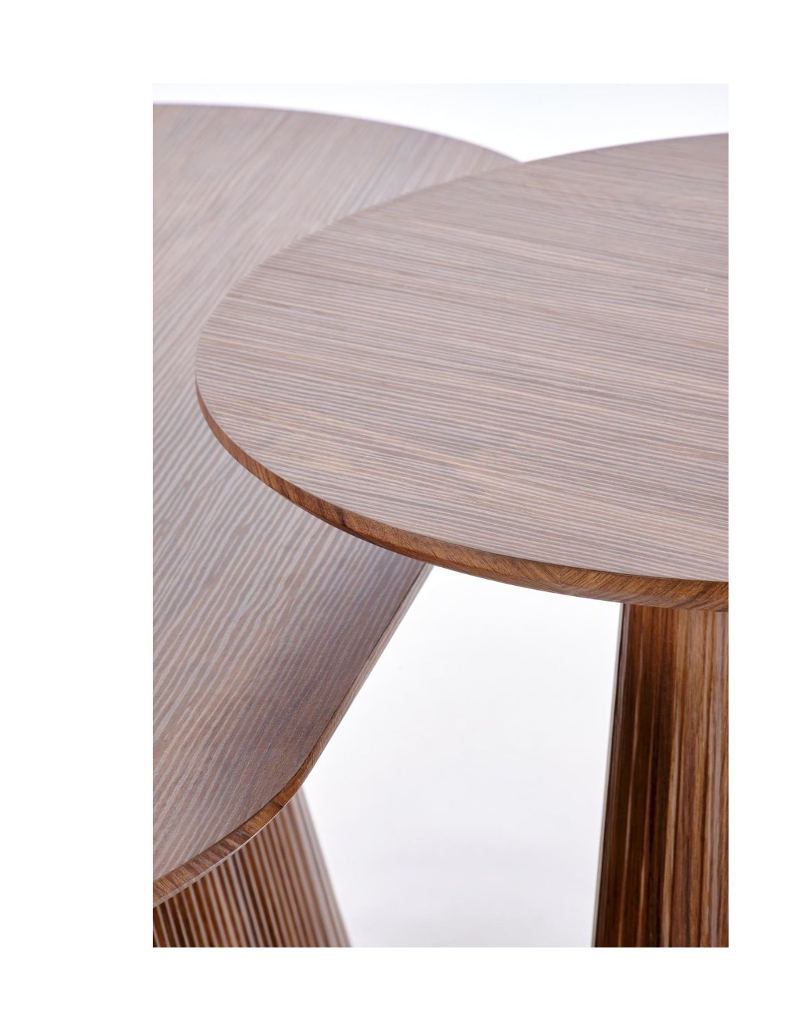 stolik kawowy okrągły orzechowy Gisela s