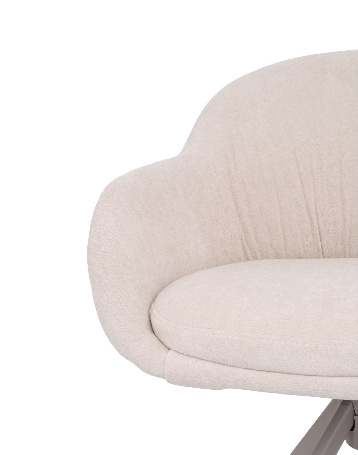 krzesło obrotowe do jadalni greta, beżowe