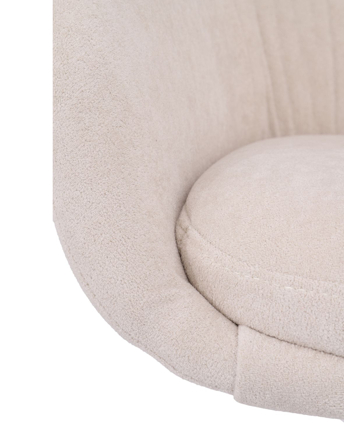 krzesło obrotowe do jadalni greta, beżowe