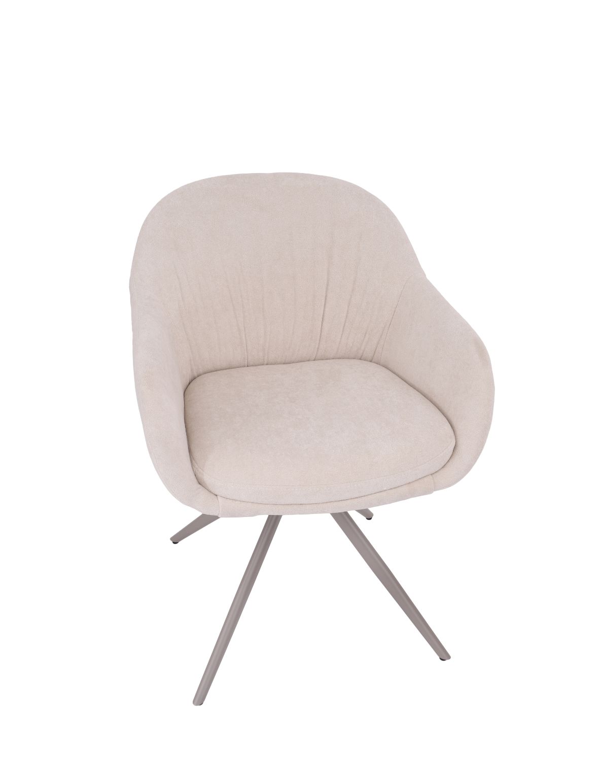 krzesło obrotowe do jadalni greta, beżowe