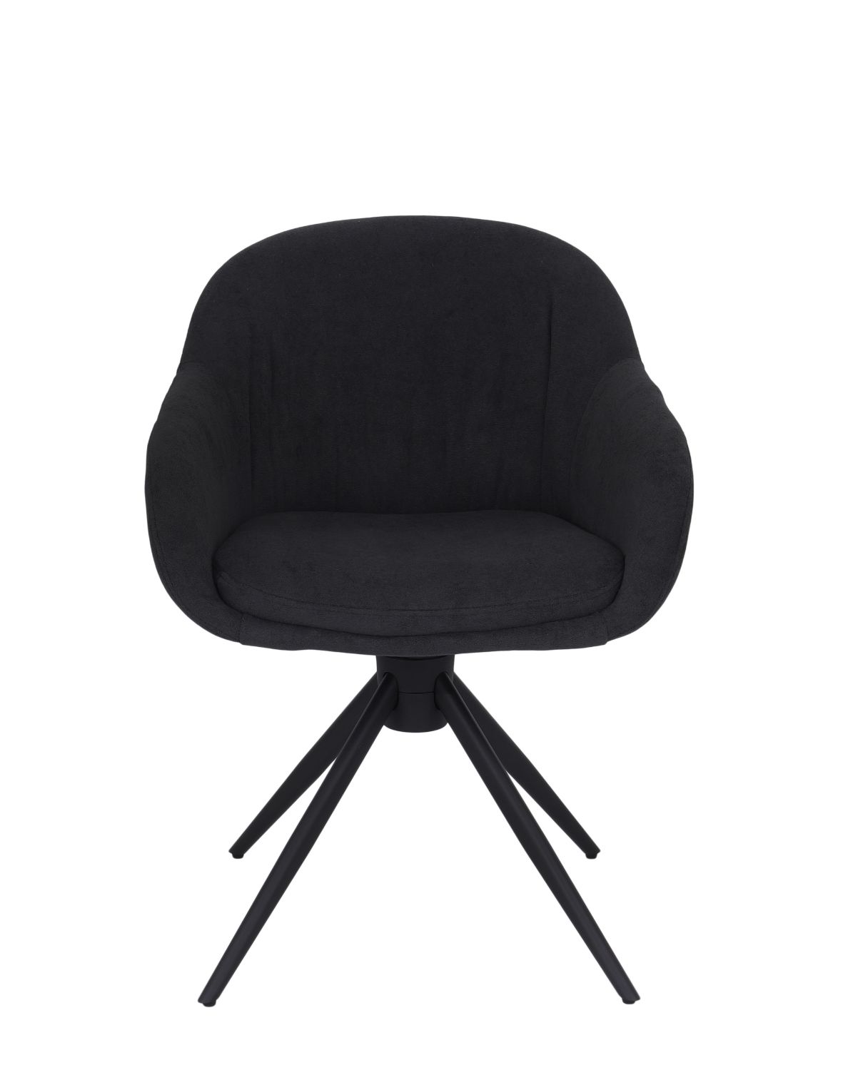 krzesło obrotowe do jadalni greta, ciemnoszare