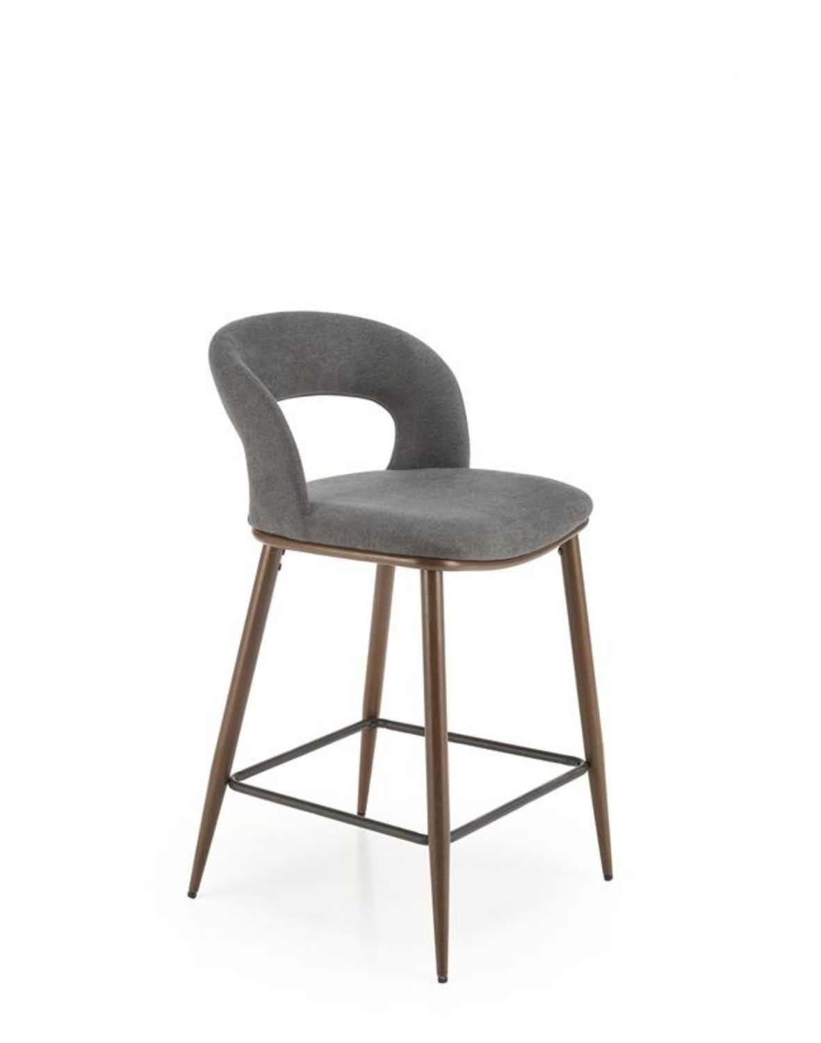 hoker do kuchni h114, szary, brązowe nogi