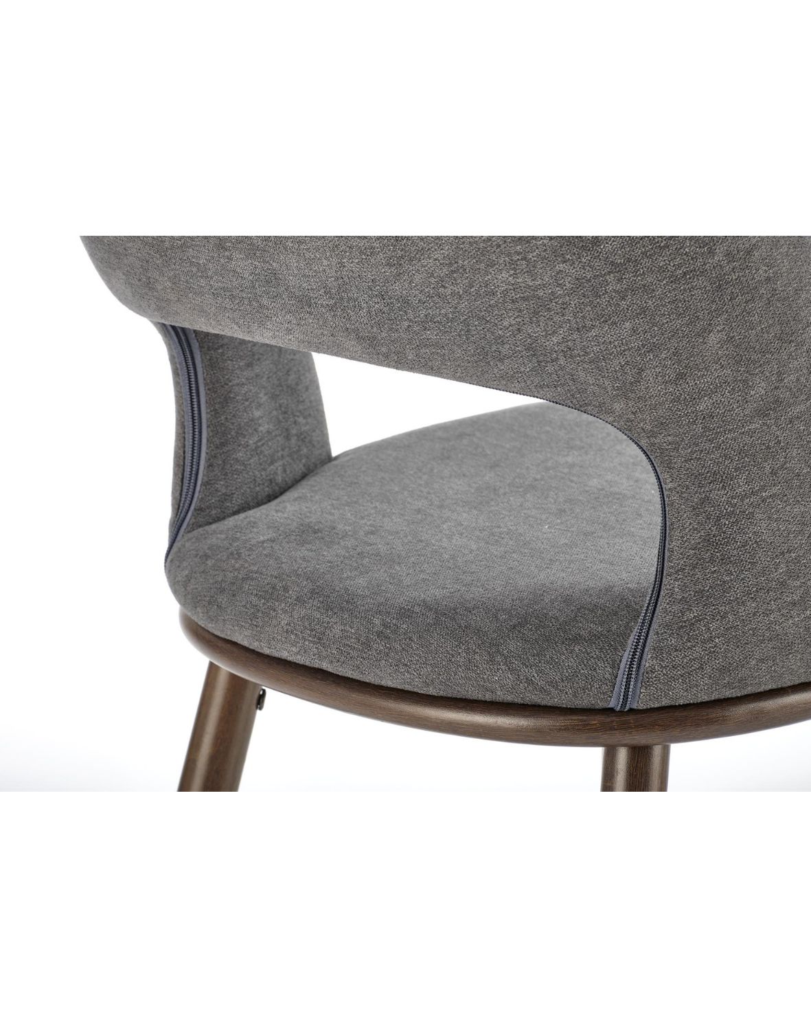 hoker do kuchni h114, szary, brązowe nogi