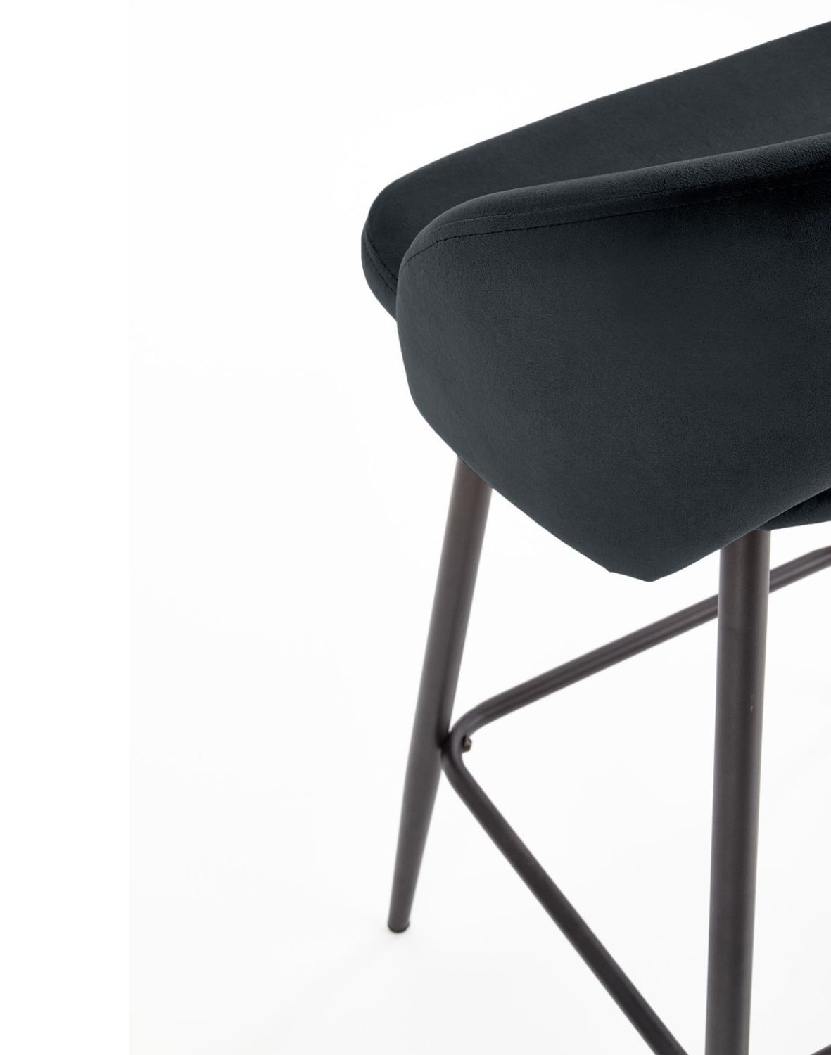 hoker do kuchni h96, czarny welwet