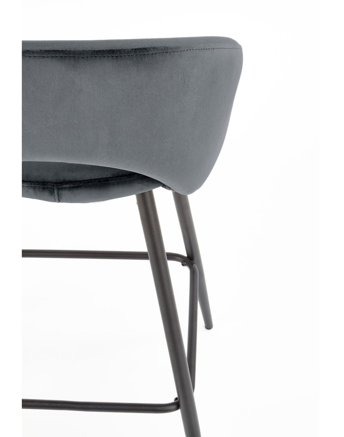 hoker do kuchni h96, szary welwet