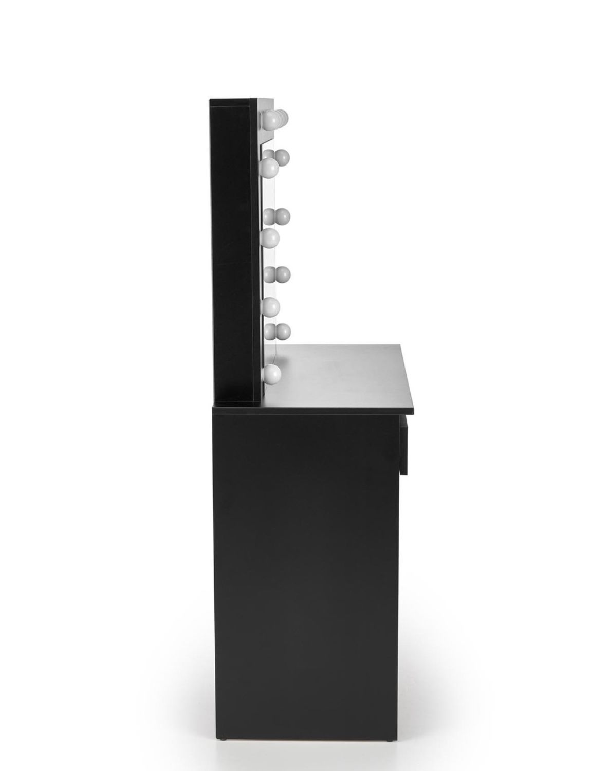 toaletka z lustrem hollywood, czarna