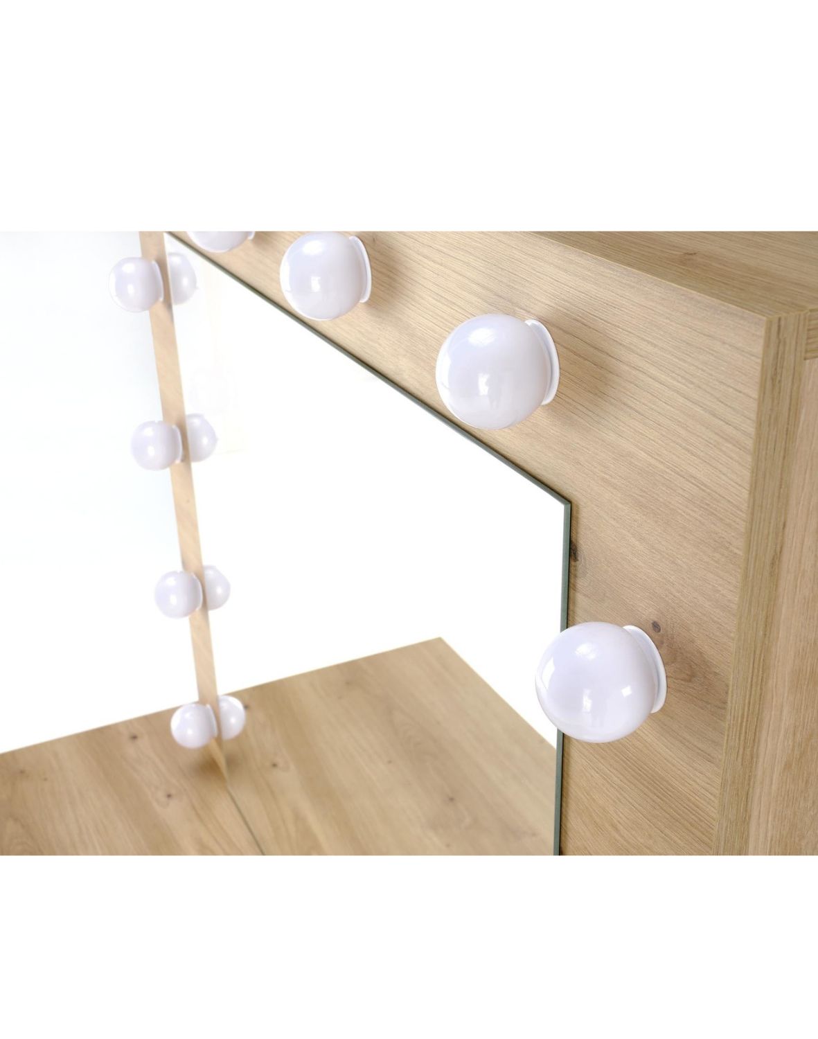 toaletka z lustrem hollywood, dąb artisan