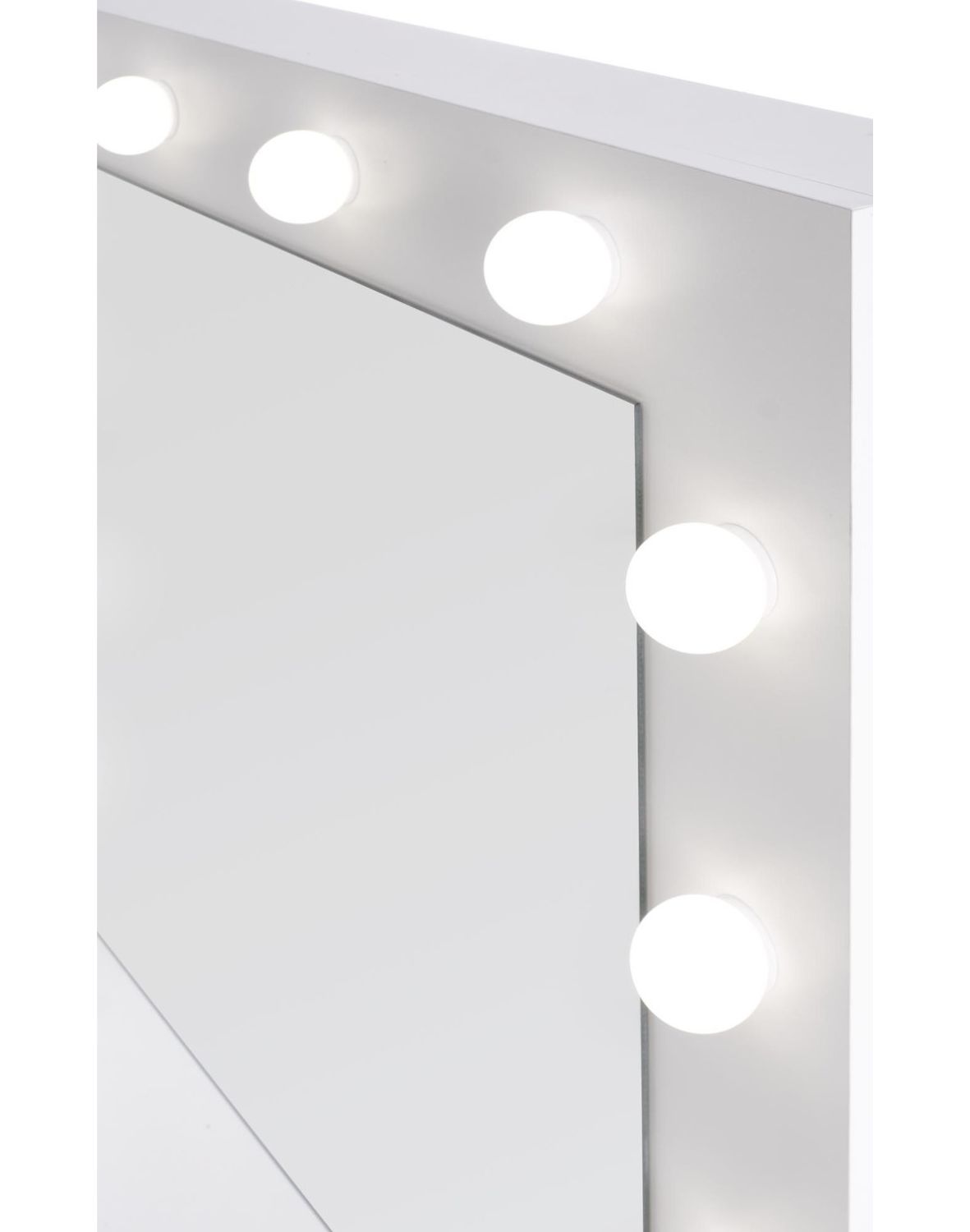 toaletka z lustrem hollywood, biała