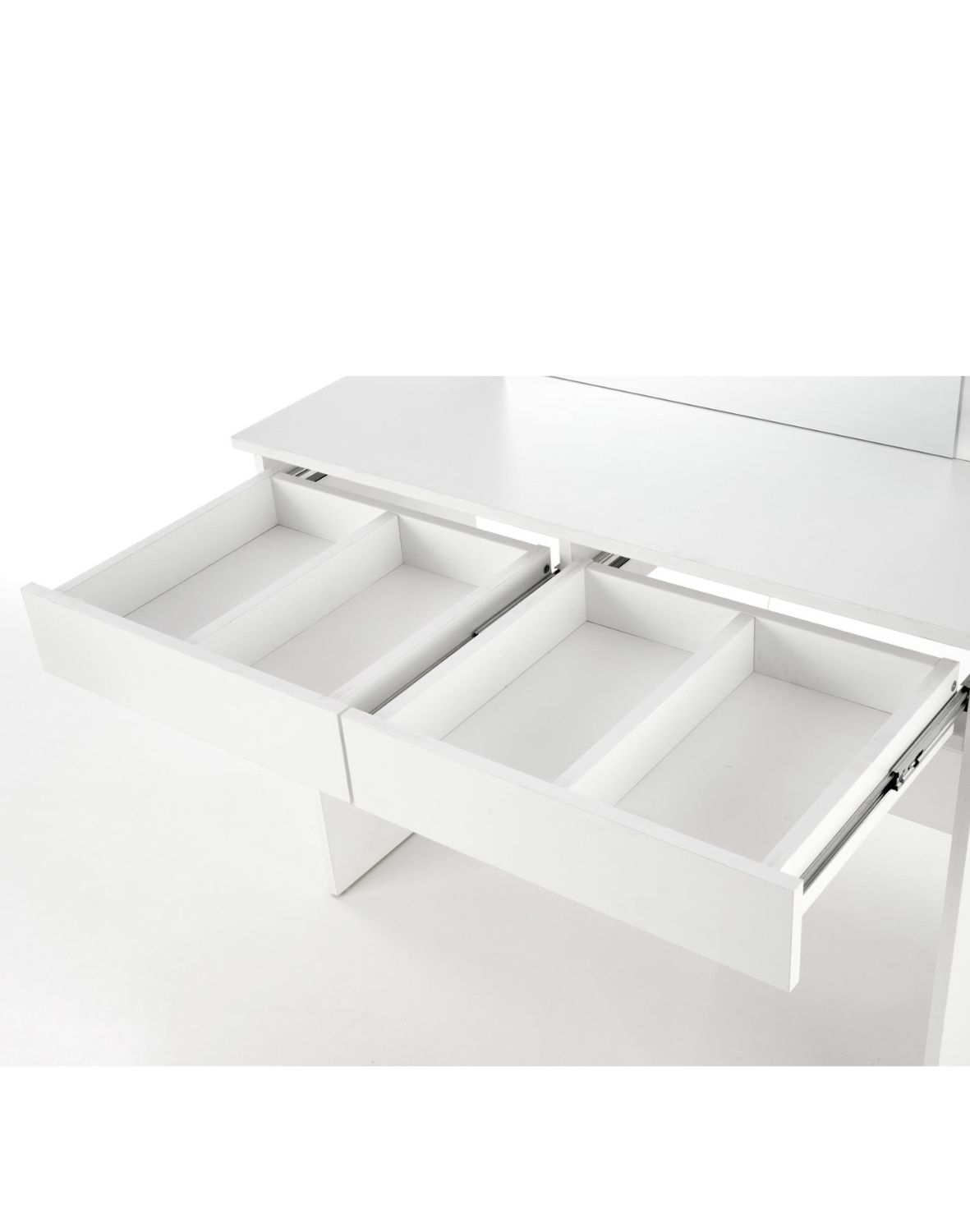 toaletka z lustrem hollywood, biała