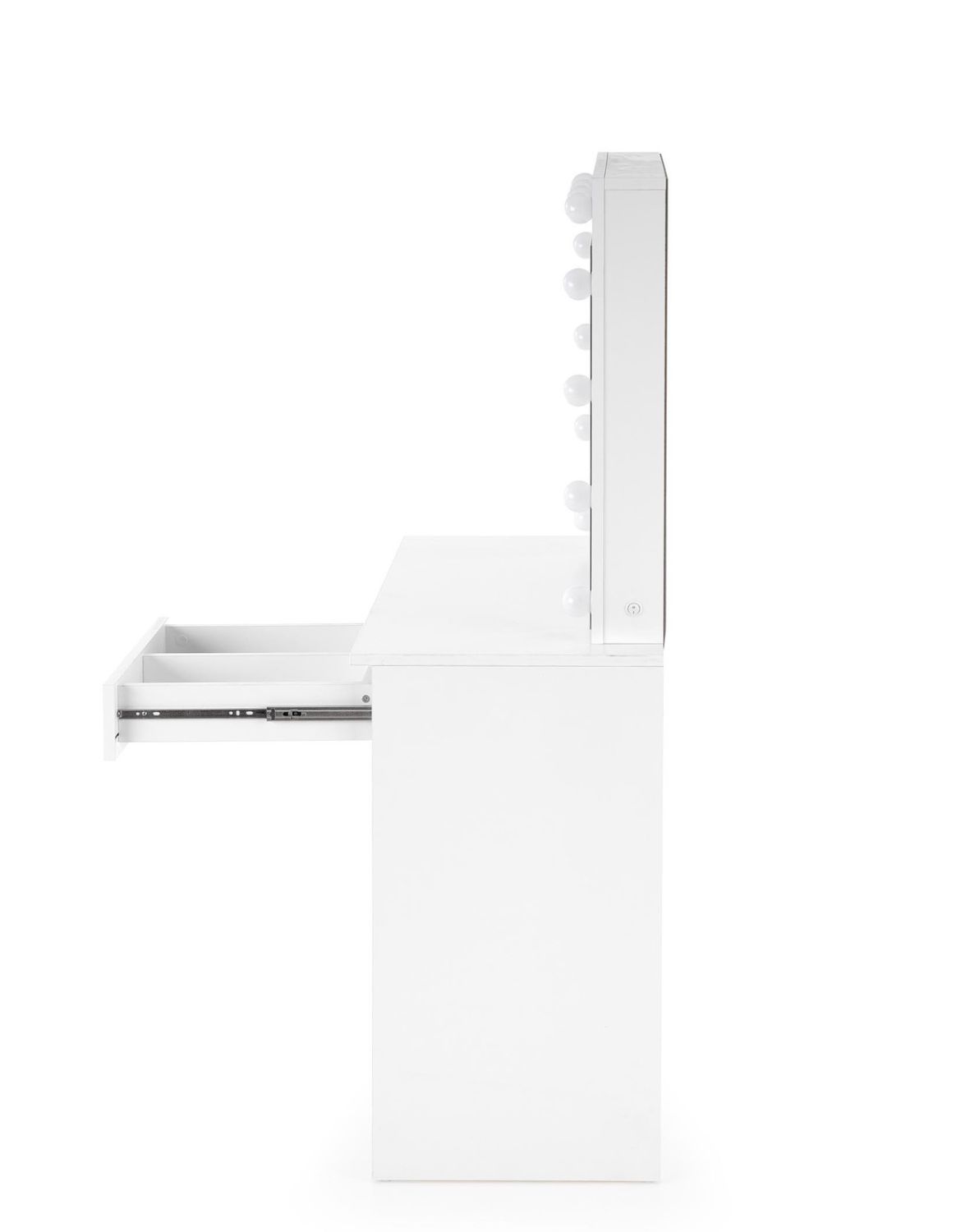 toaletka z lustrem hollywood, biała