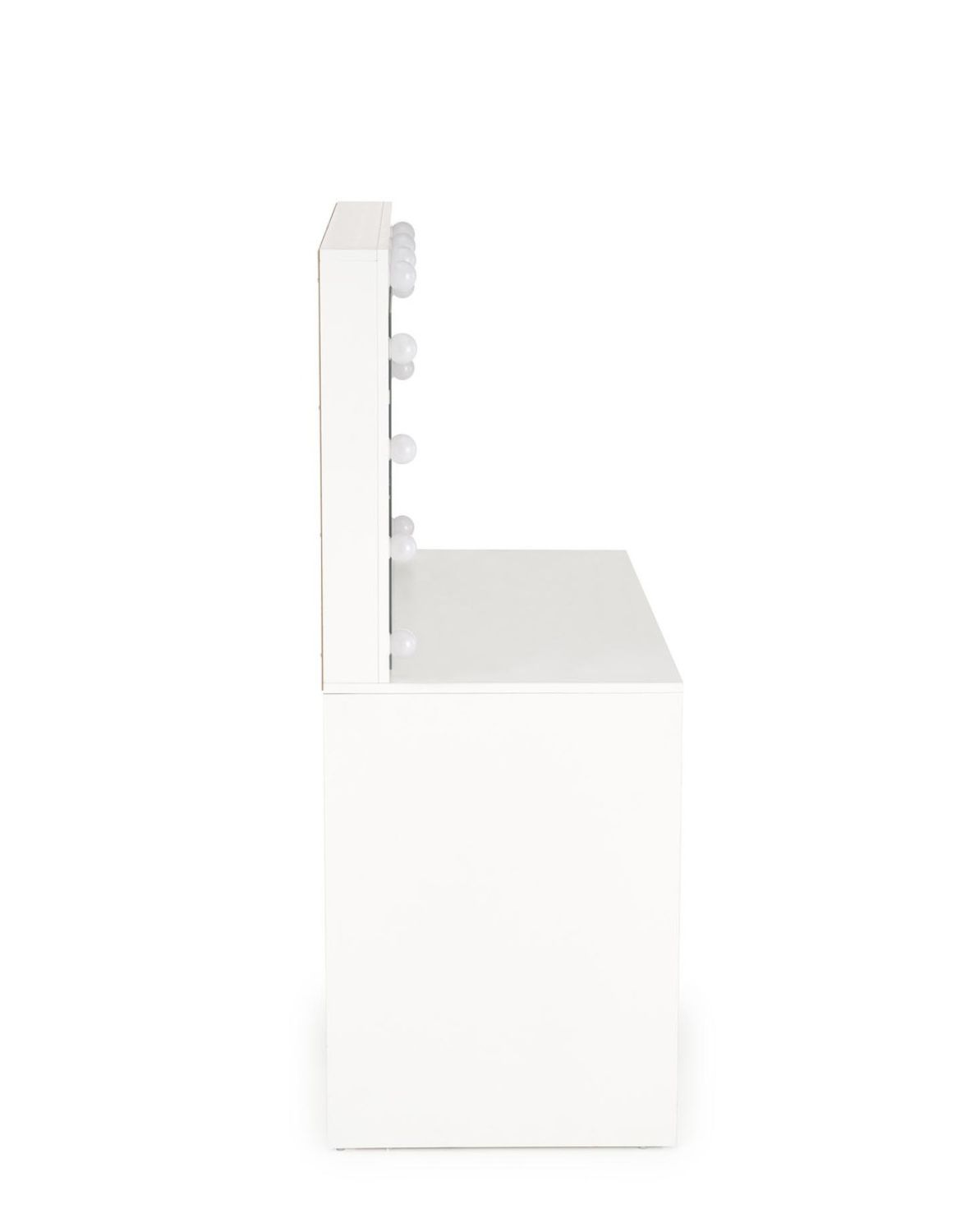 toaletka z lustrem hollywood xl, biała