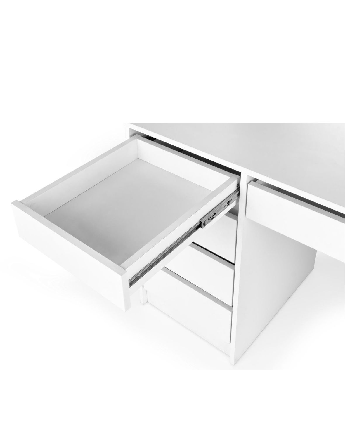 toaletka z lustrem hollywood xl, biała