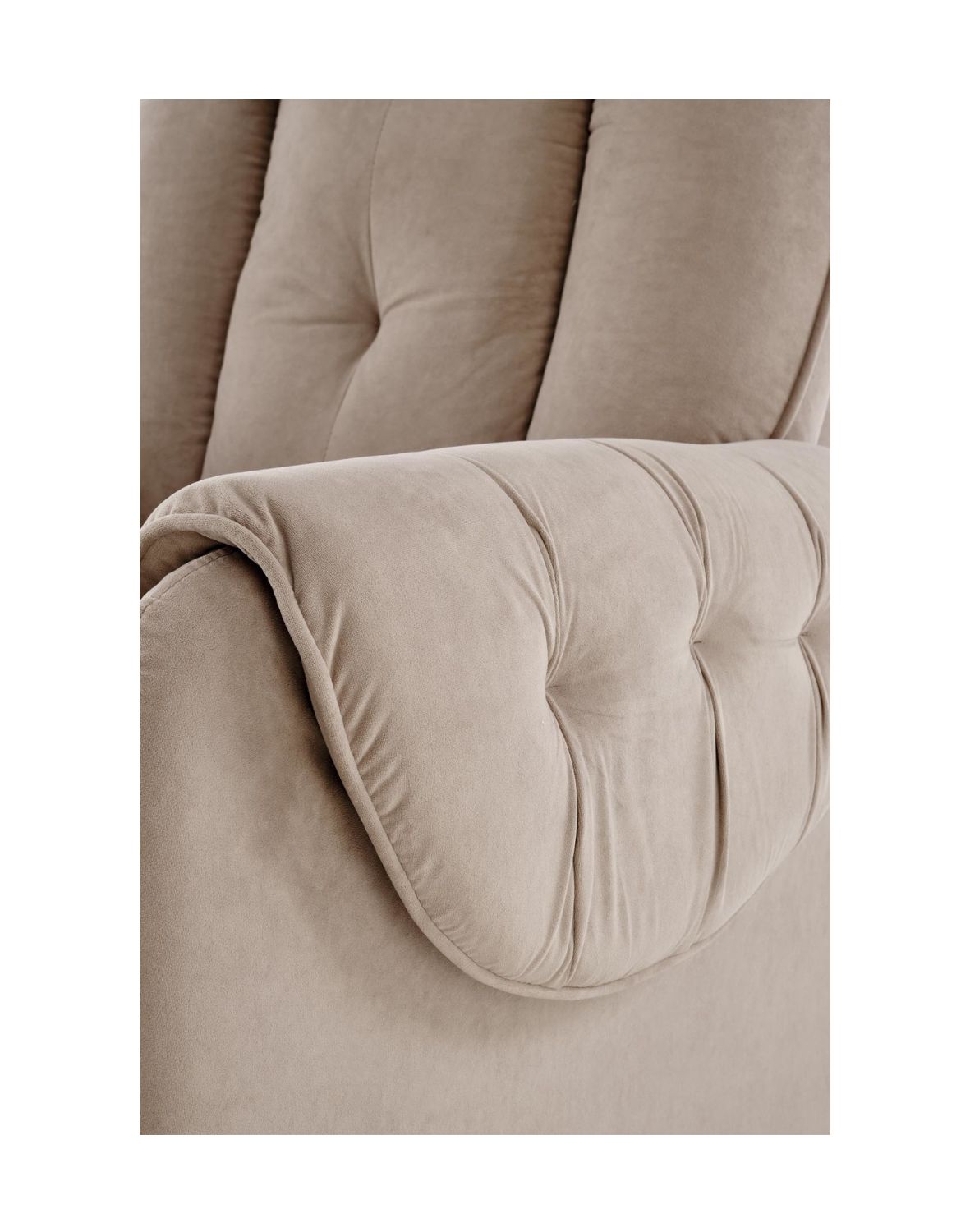 fotel horton z funkcją elektrycznego rozkładania i pionizacji, beżowy welwet