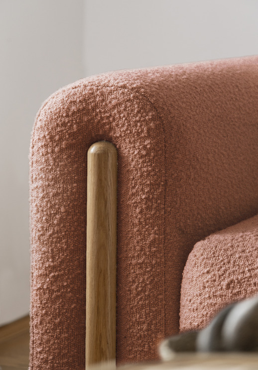 kanapa rozkładana arcadova I, boucle - dostawa express