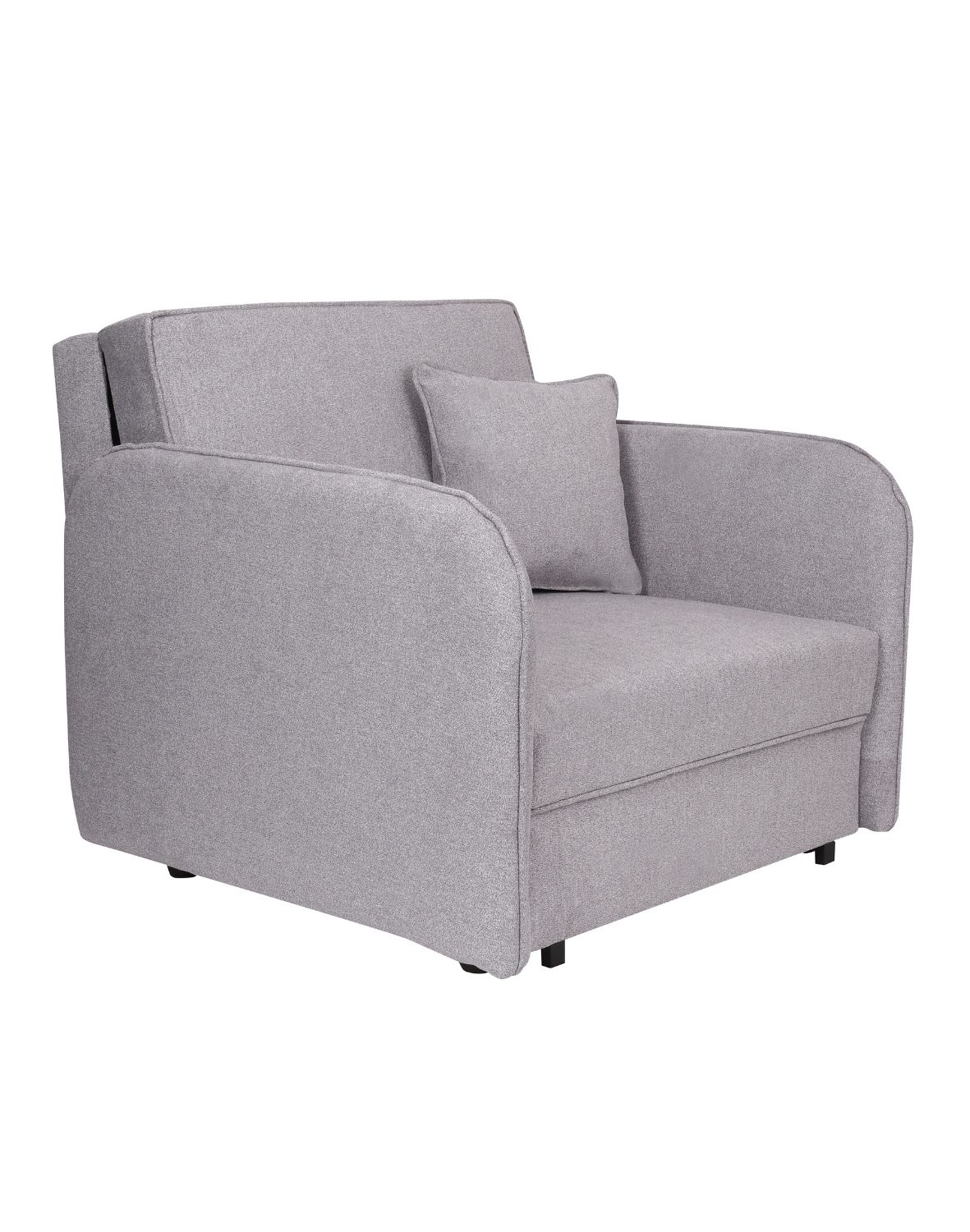 jednoosobowy fotel rozkładany ozi i szary