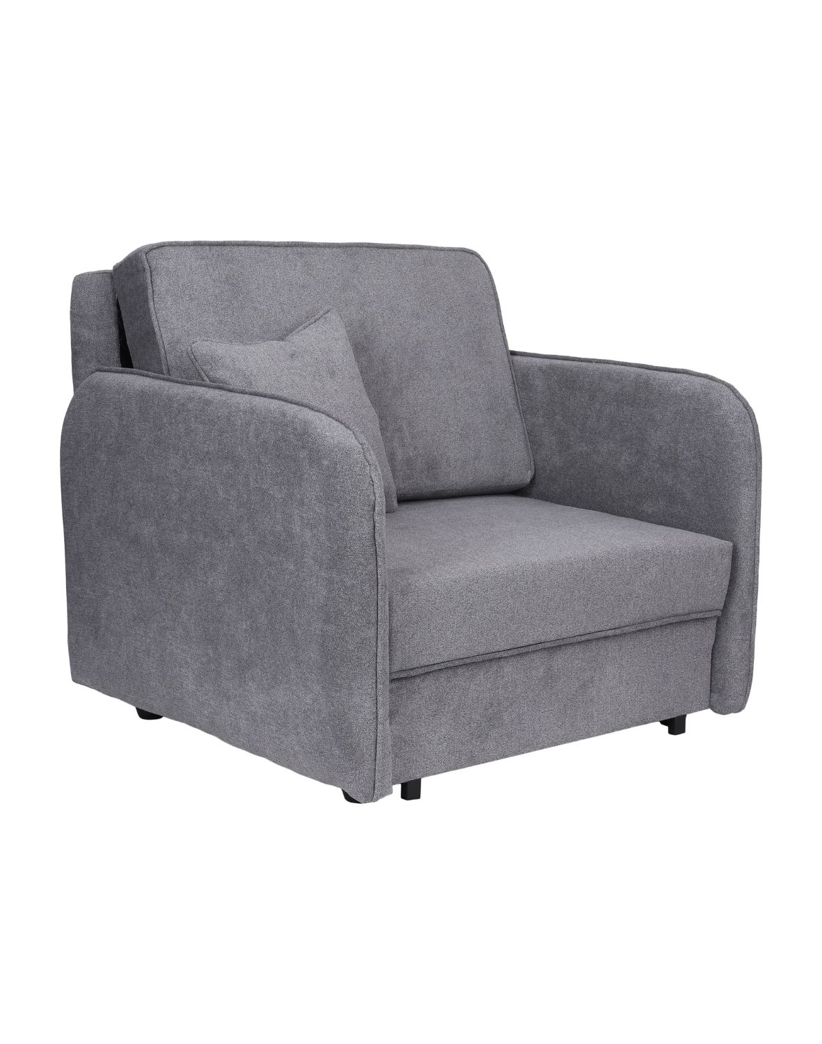 jednoosobowy fotel rozkładany ozi i szary