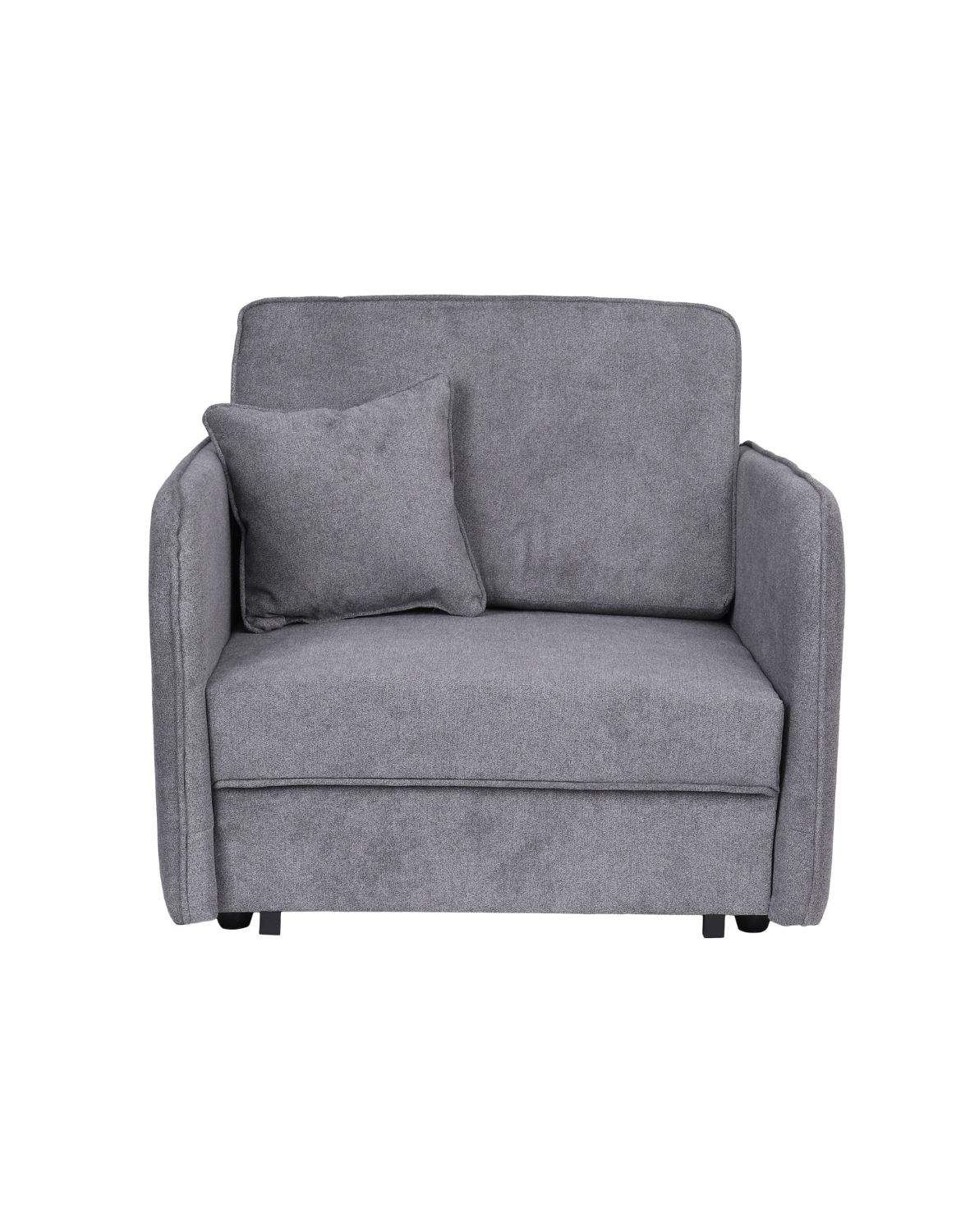 jednoosobowy fotel rozkładany ozi i szary