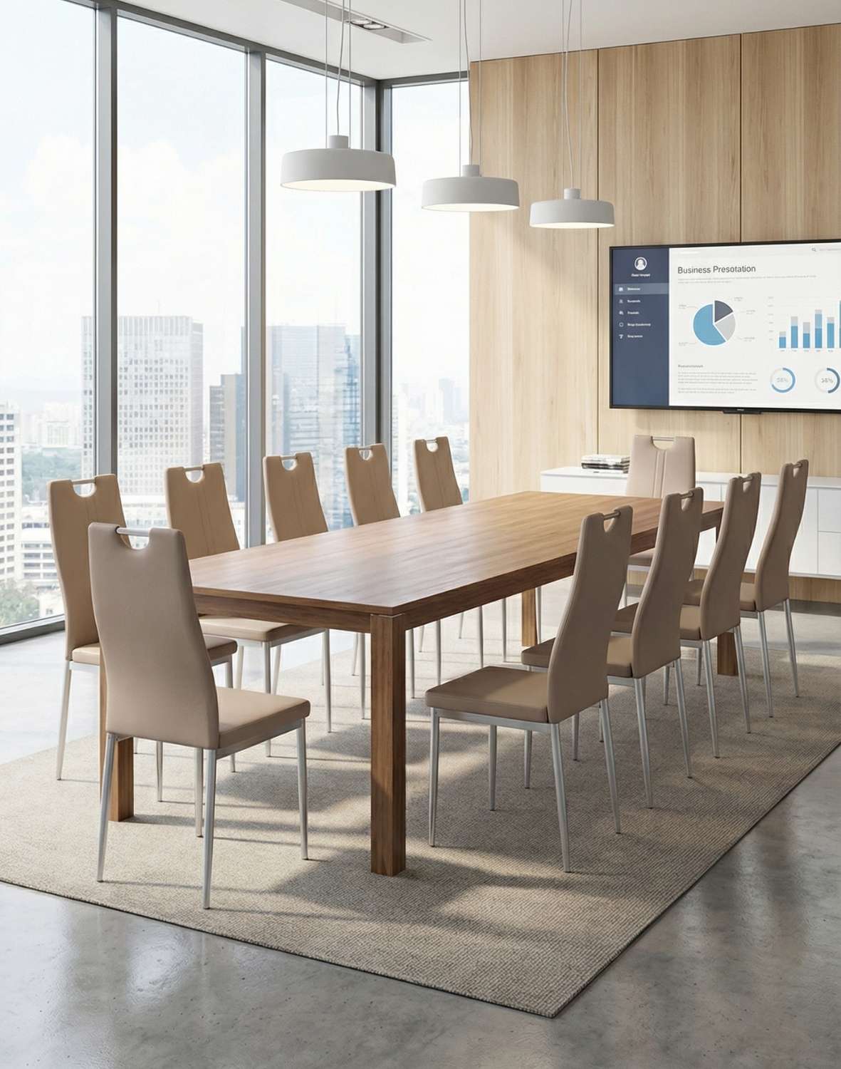 krzesło k202, tapicerowane, eco skóra, cappuccino