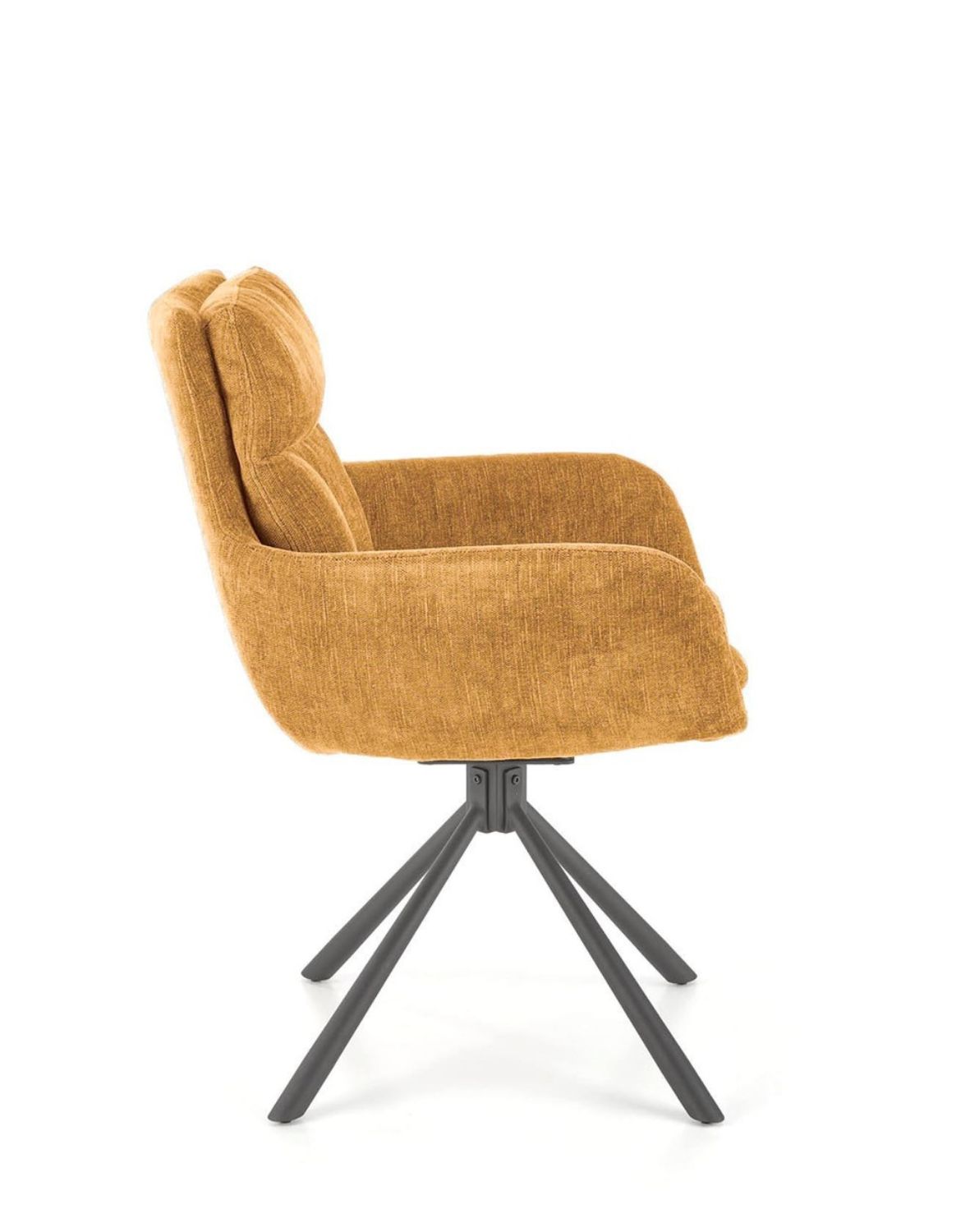 krzesło obrotowe K495, musztardowe