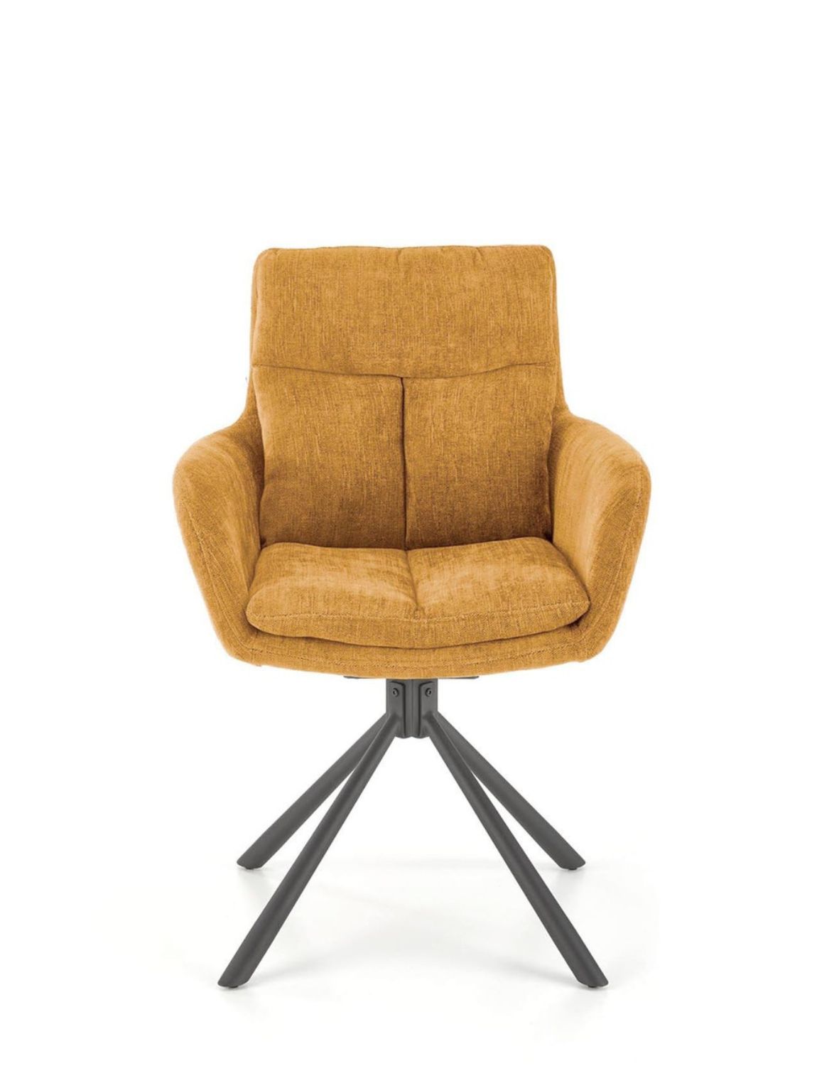 krzesło obrotowe K495, musztardowe