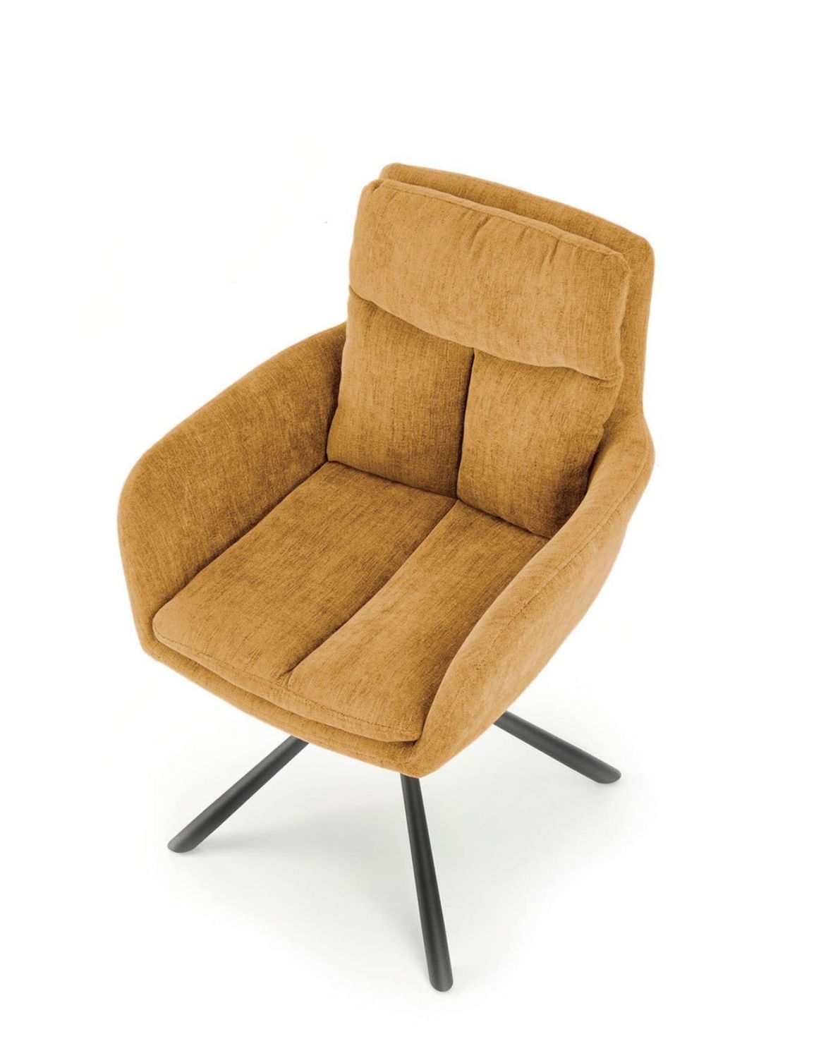 krzesło obrotowe K495, musztardowe