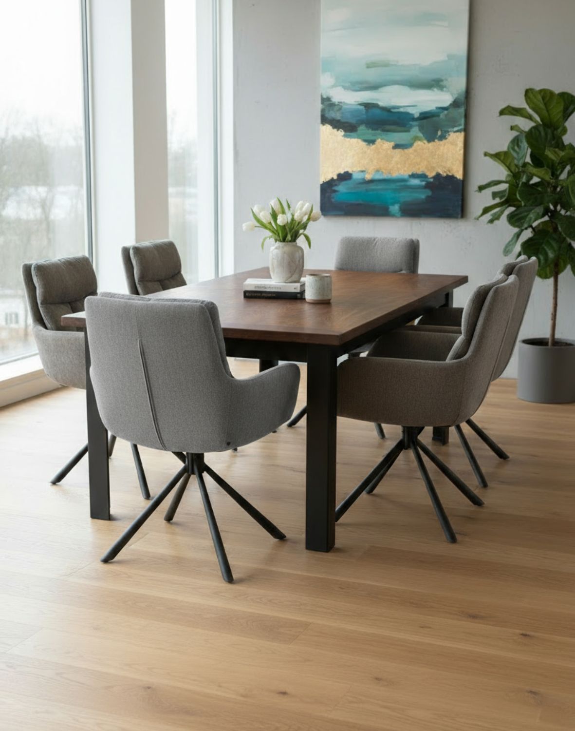 krzesło obrotowe k495, szare