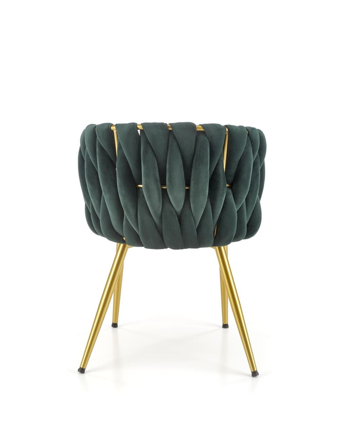 krzesło k517 zielone, tapicerowane velvet, glamour