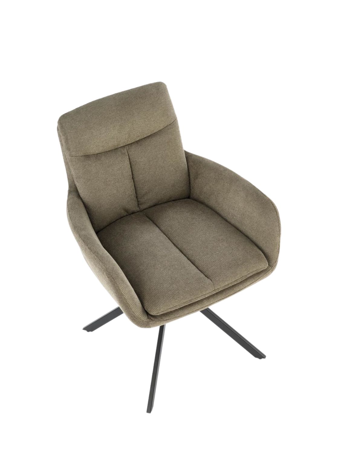 krzesło obrotowe k536, tapicerowane, oliwkowe