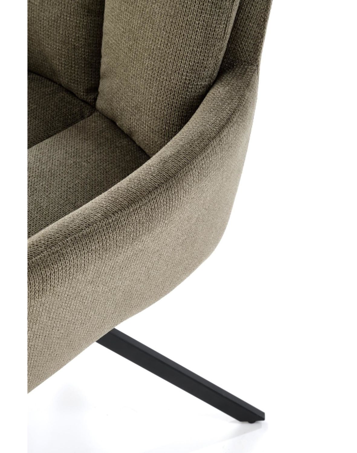 krzesło obrotowe k536, tapicerowane, oliwkowe